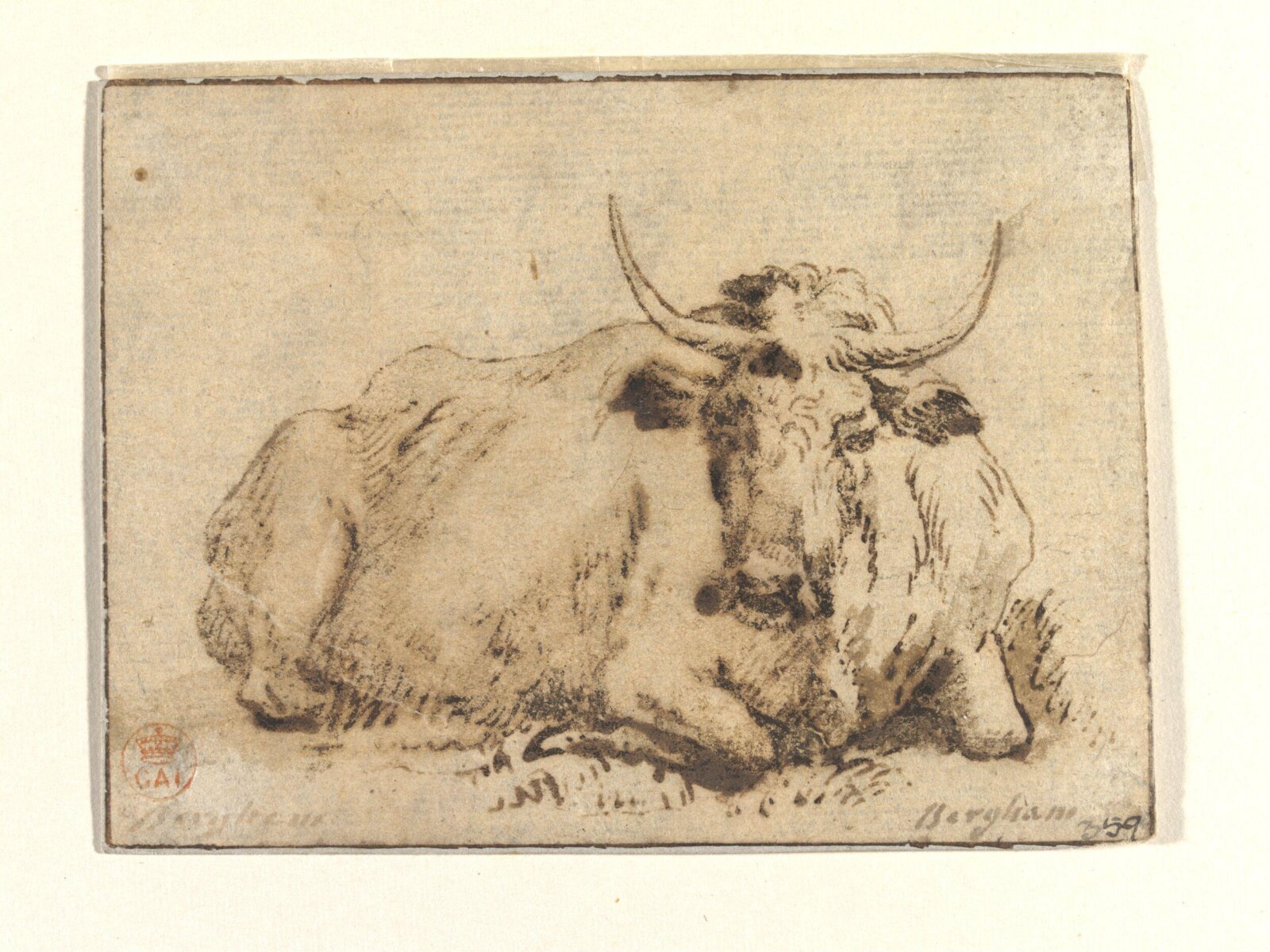 A Recumbent Cow, ?late 17th century