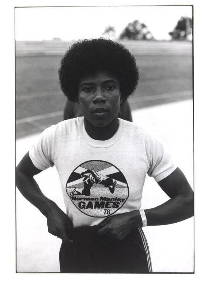 Sonia Lannaman, sprinter, at local track top image