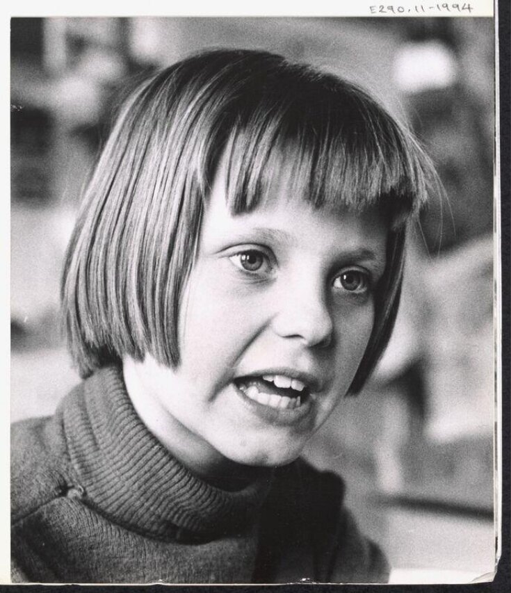 Girl in classroom, St. John's School, Kilburn, October 1959 top image