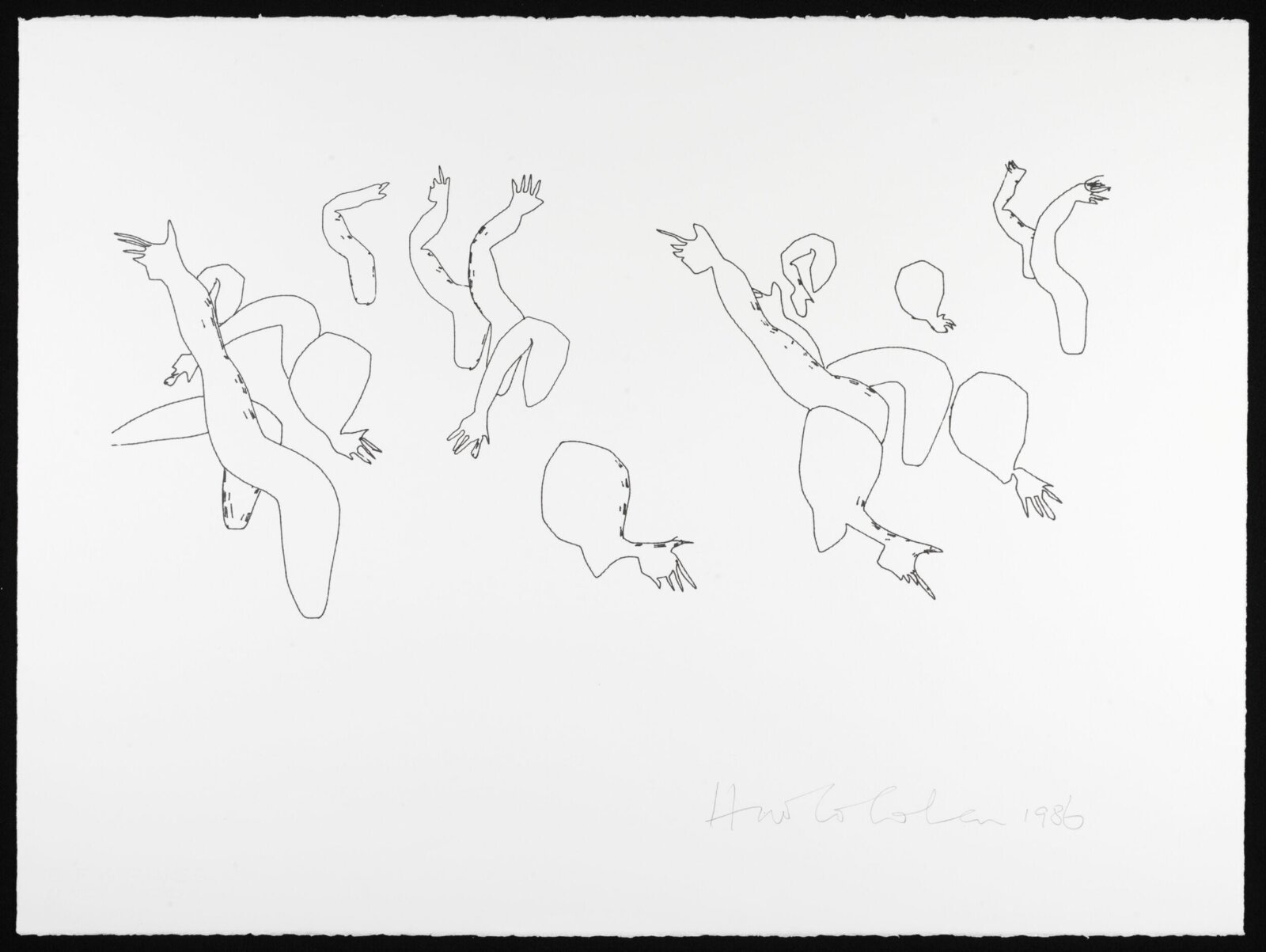 Drawing, Harold Cohen, 1986