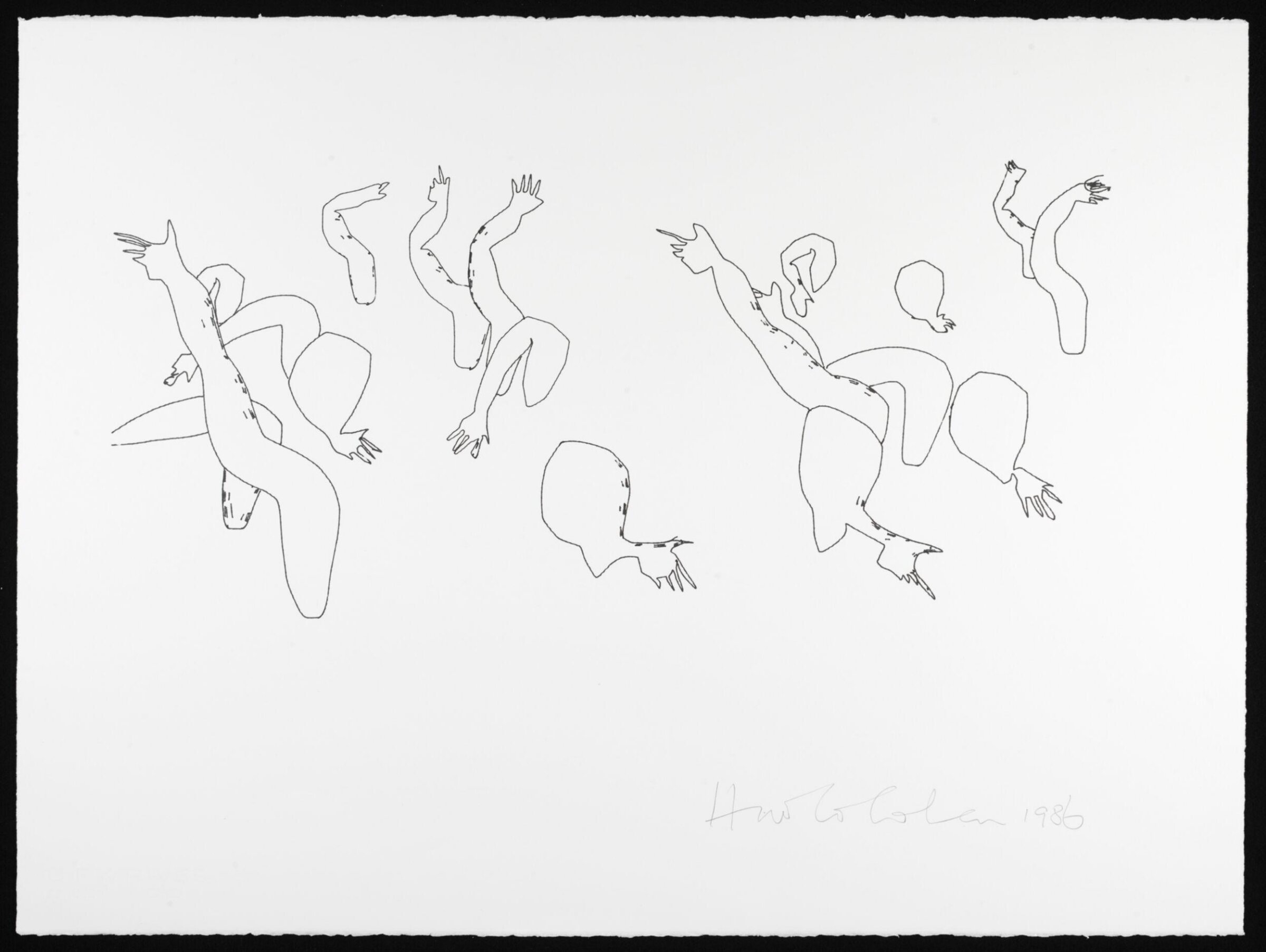 Drawing, Harold Cohen, 1986