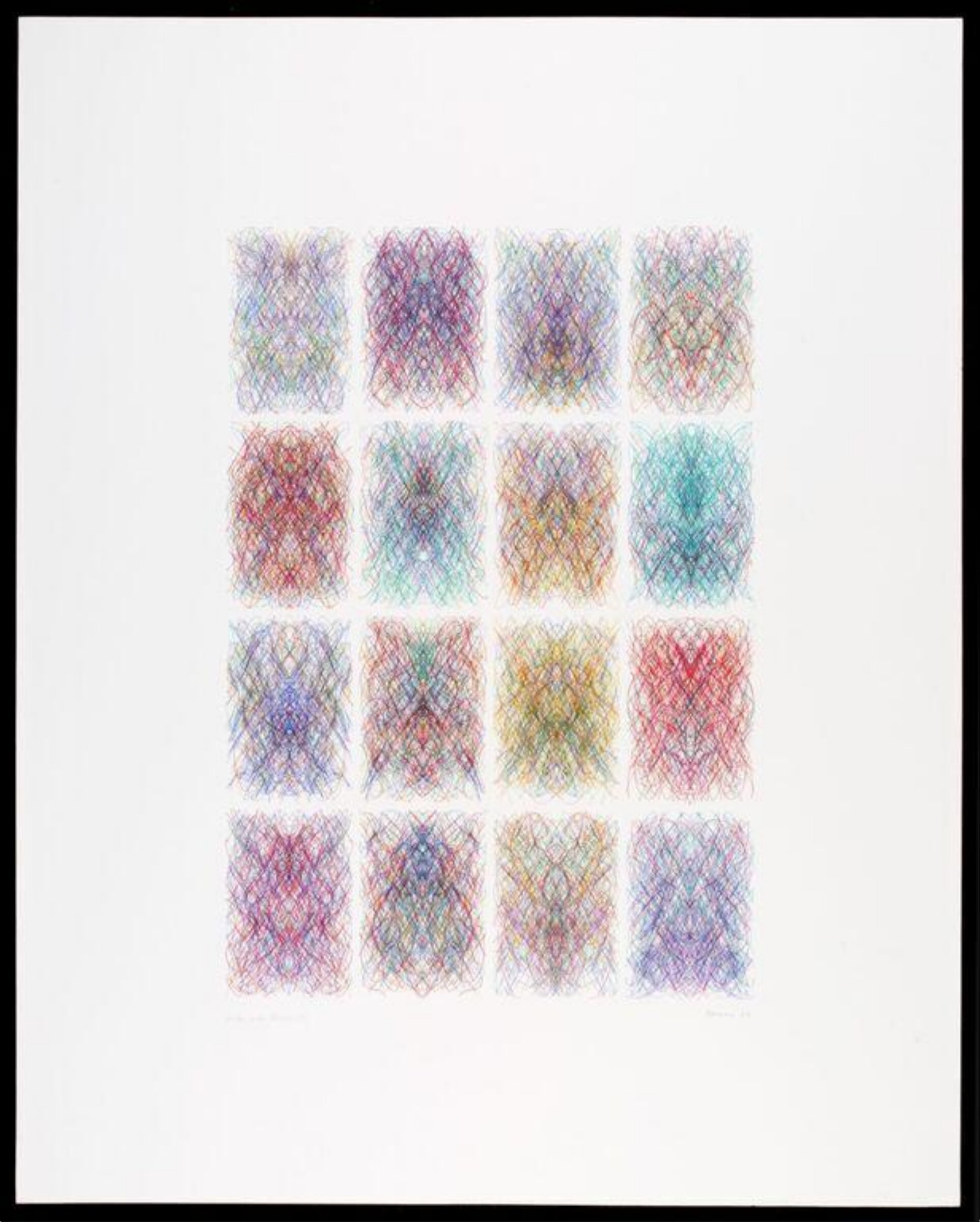 Visions of Hildegarde, M., Roman Verostko, 1990