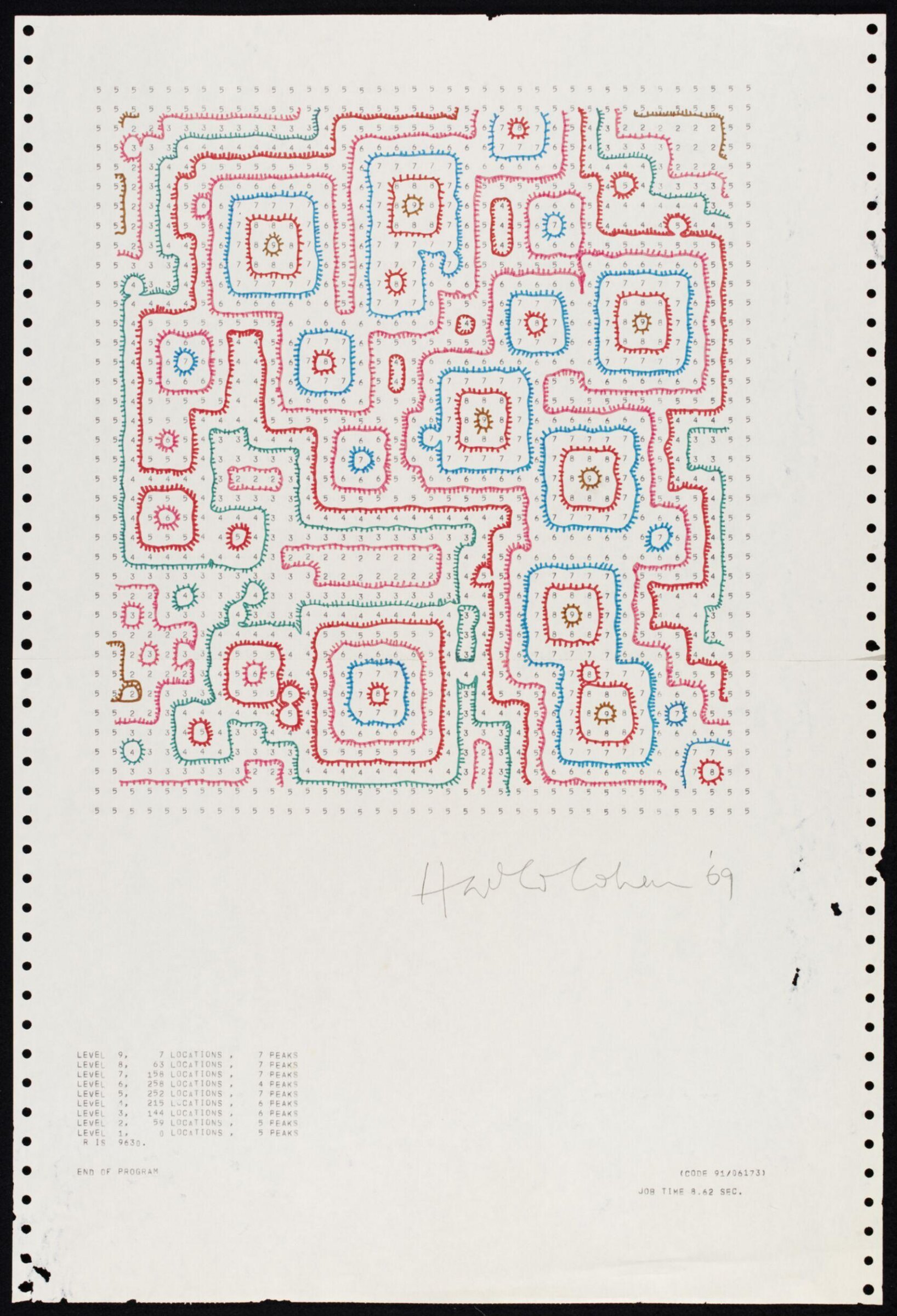 Untitled, Harold Cohen, 1969
