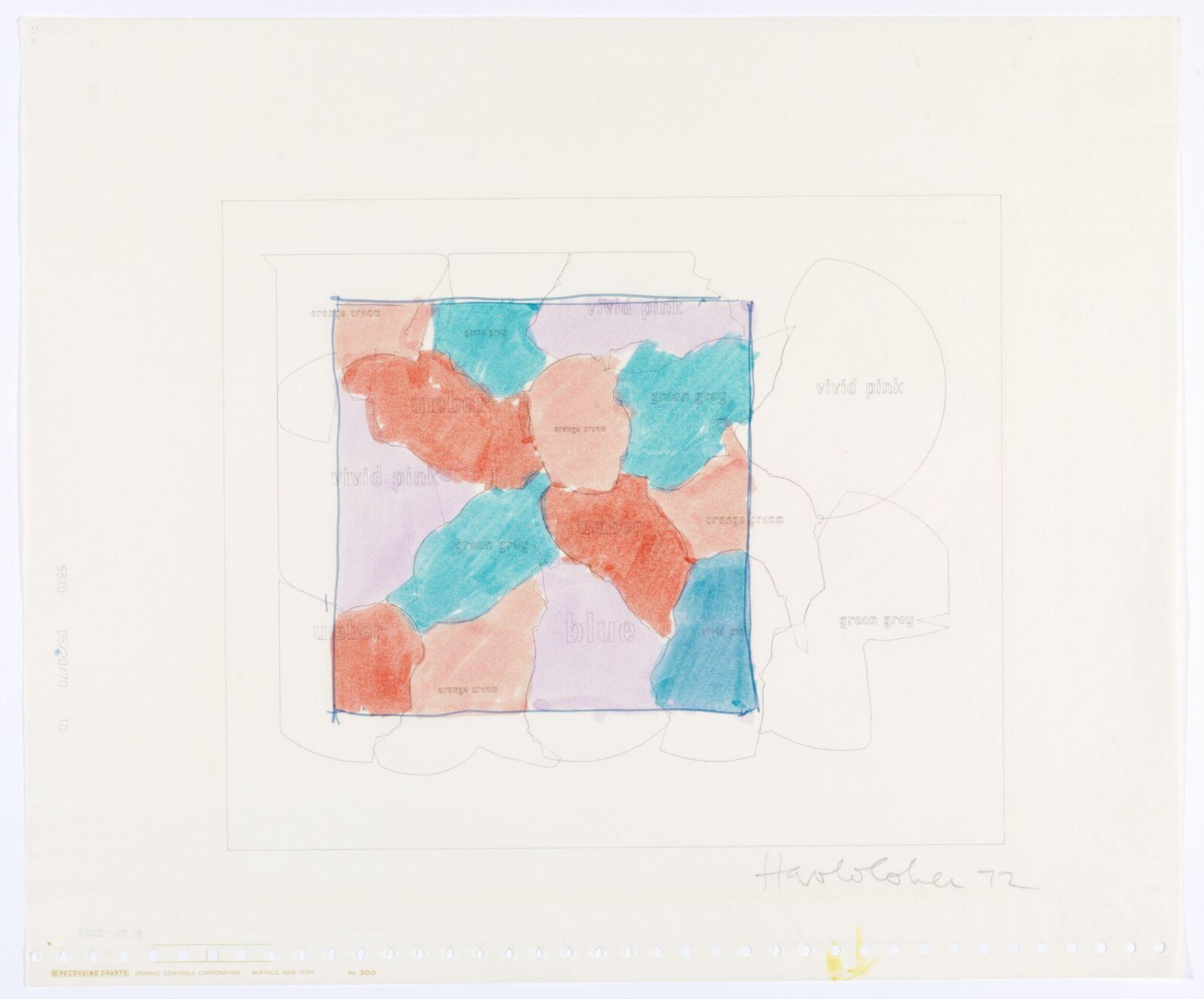 Drawing, Harold Cohen, 1972