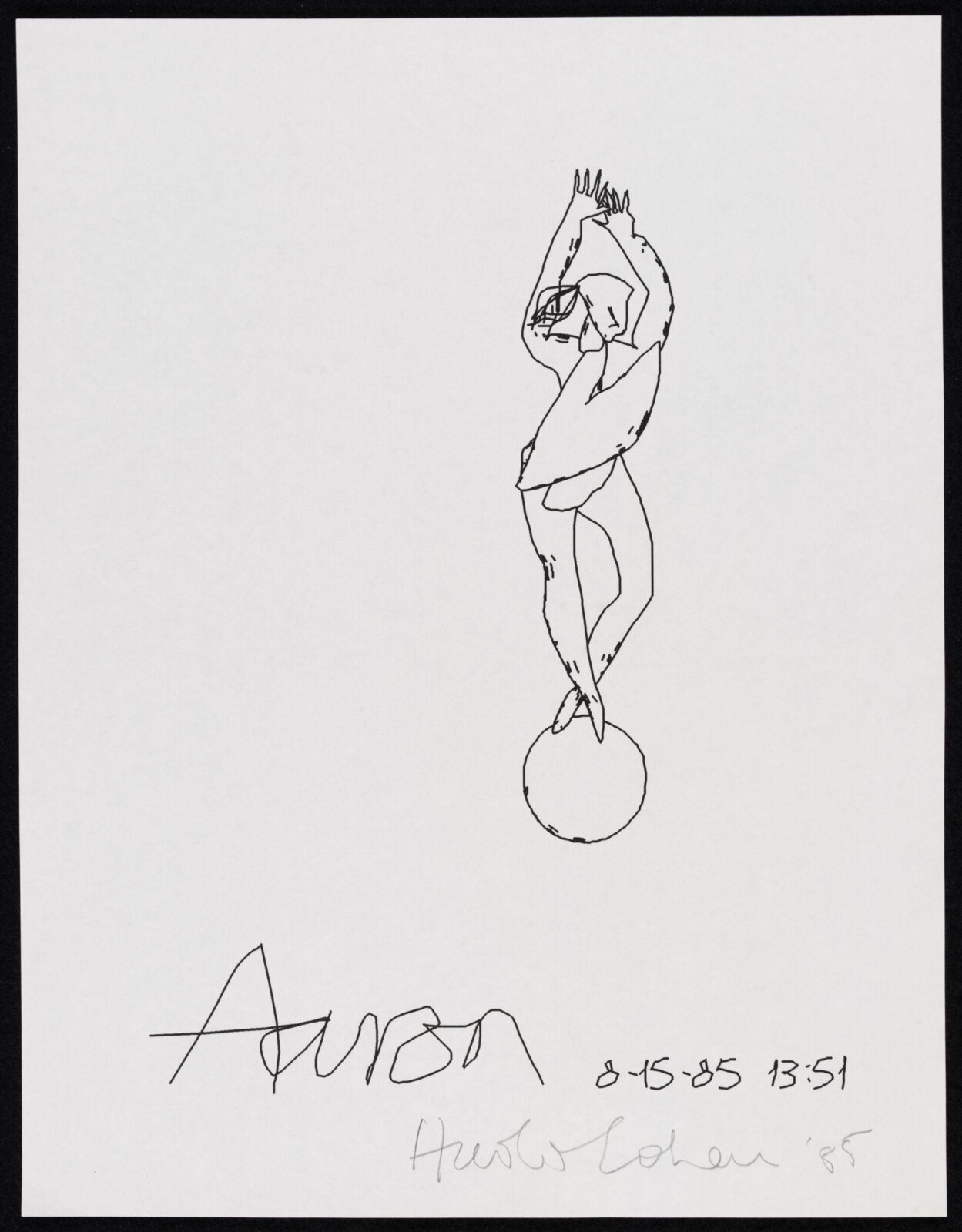Drawing, Harold Cohen, 1985
