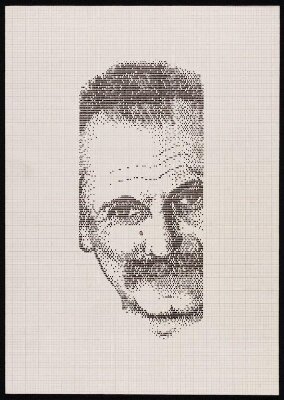 Portrait of Georges Brassens, Jaume Estapà, 1970