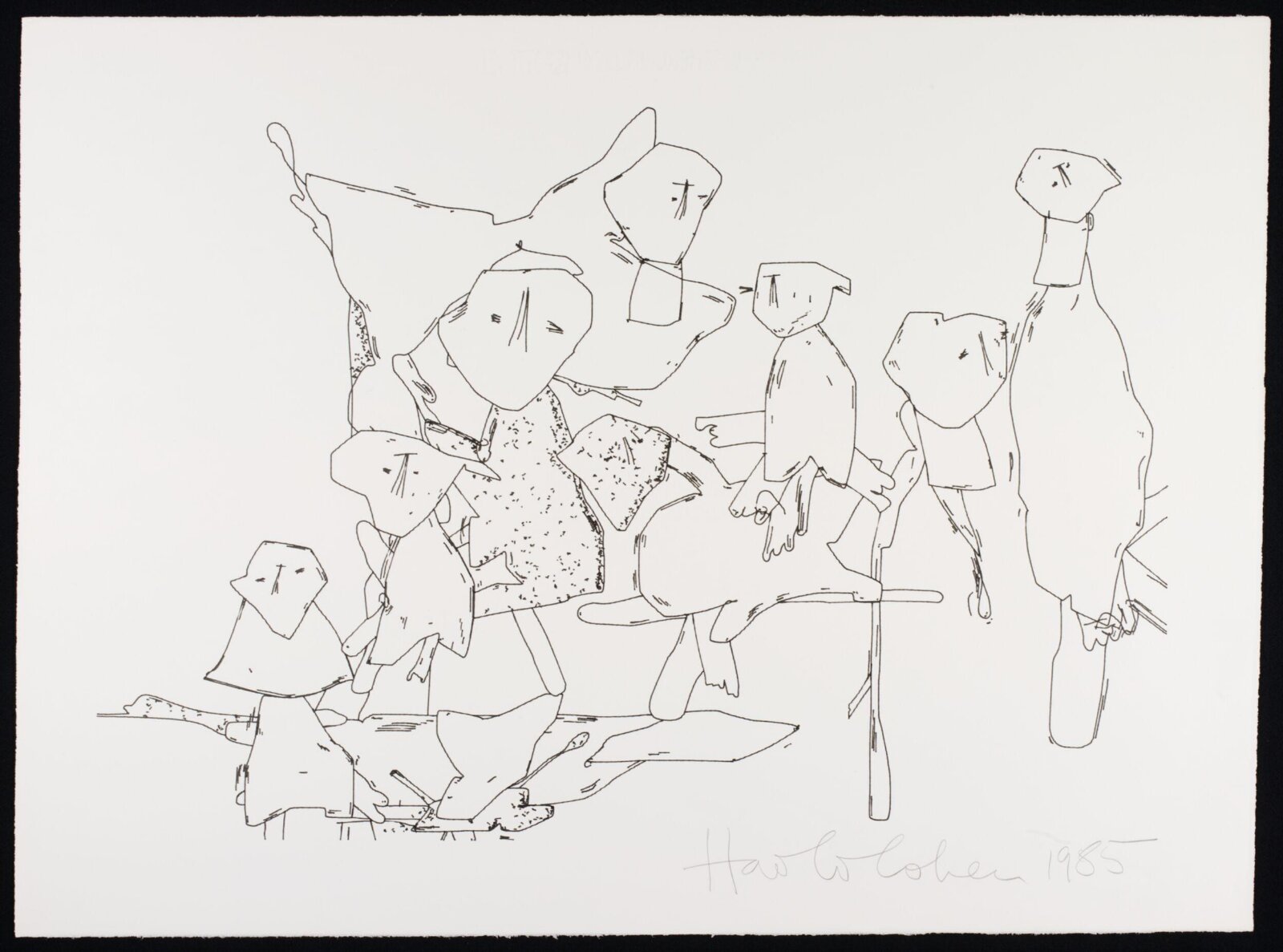 Drawing, Harold Cohen, 1985