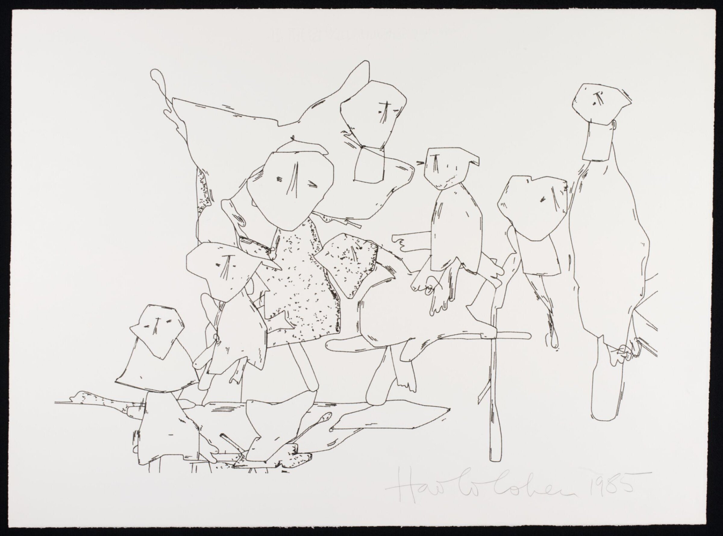 Drawing, Harold Cohen, 1985
