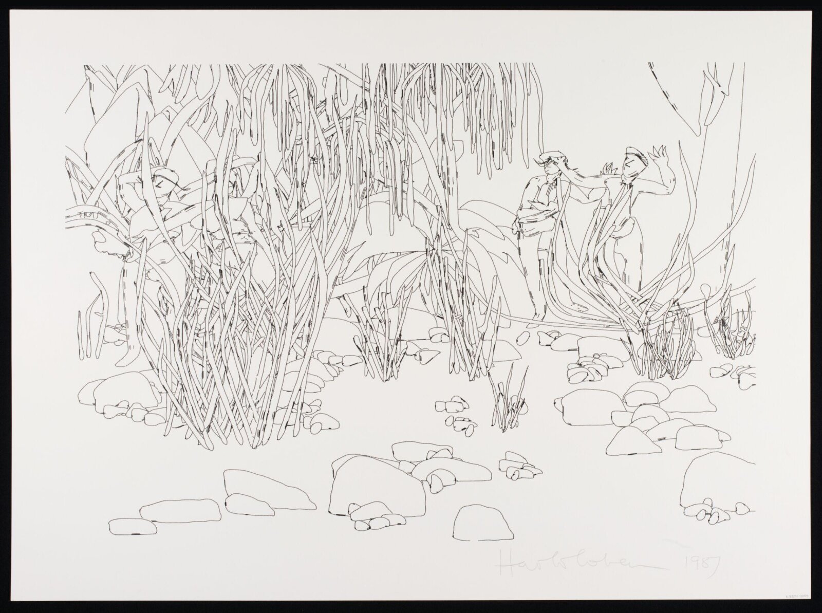 Drawing, Harold Cohen, 1987
