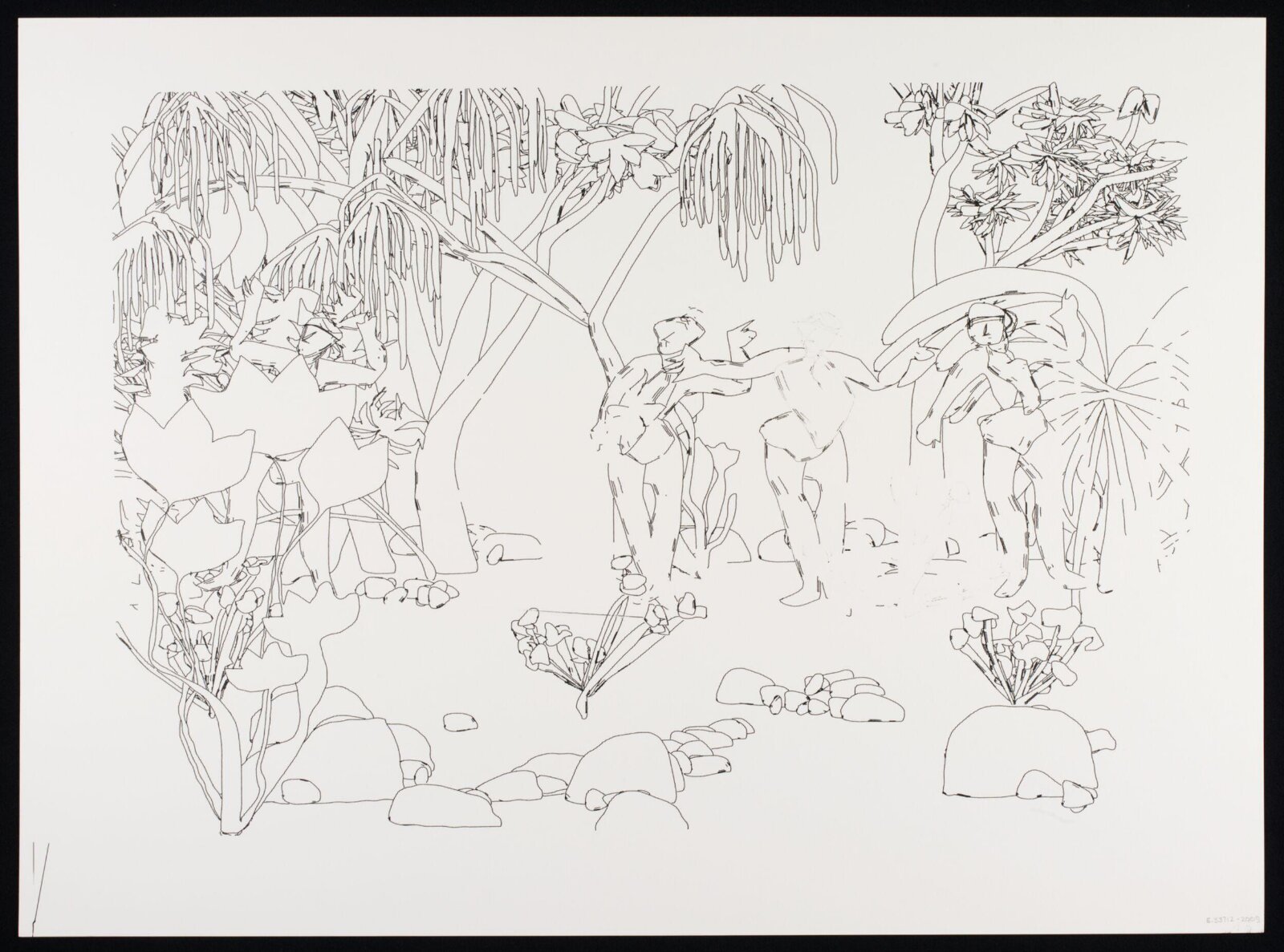 Drawing, Harold Cohen, 1987