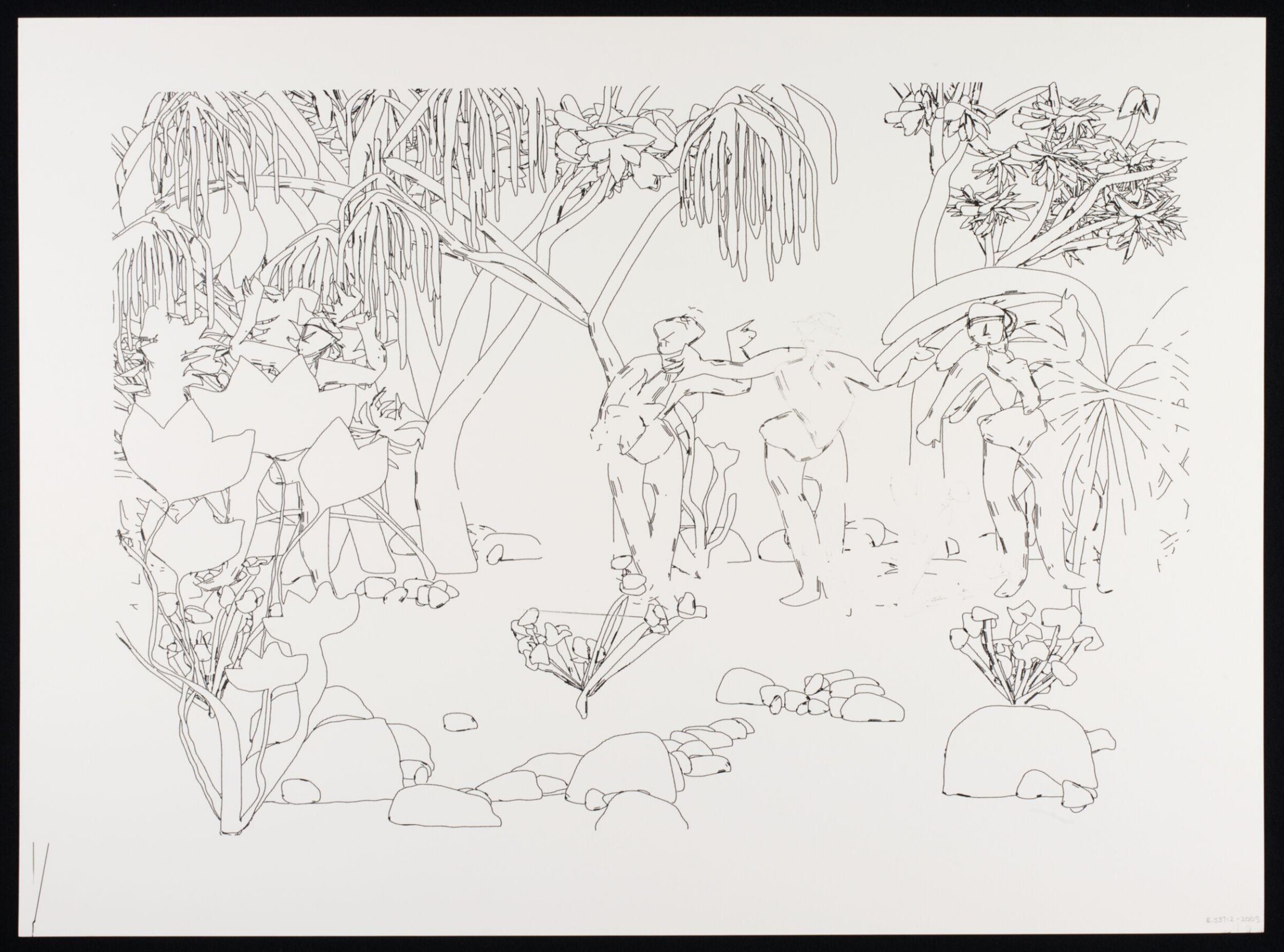 Drawing, Harold Cohen, 1987