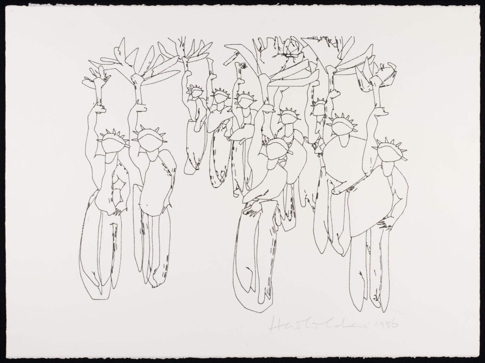 Drawing, Harold Cohen, 1986