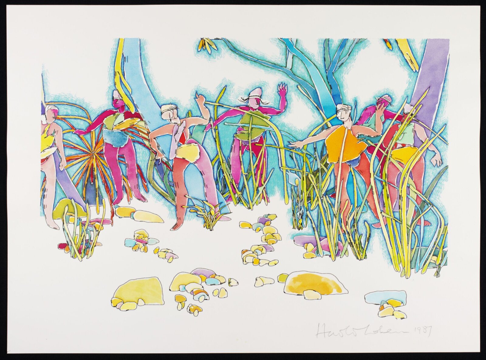 Drawing, Harold Cohen, 1987