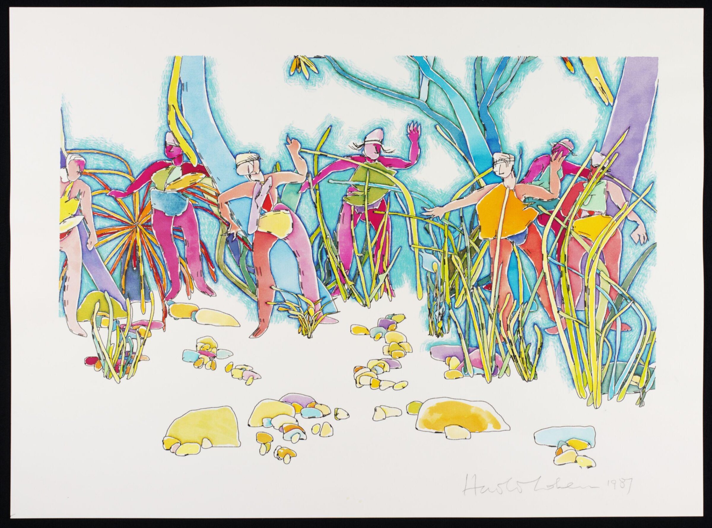 Drawing, Harold Cohen, 1987