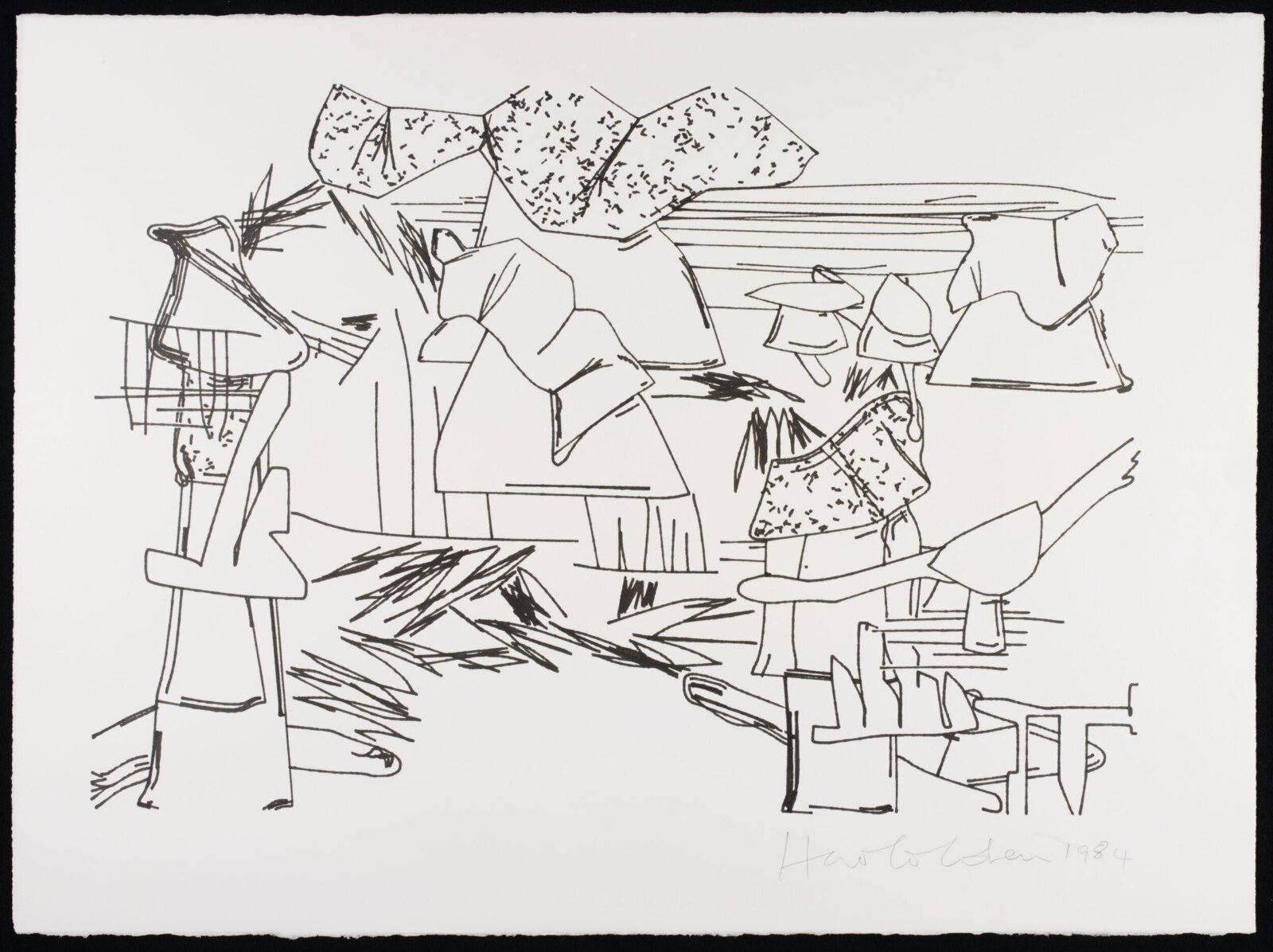 Drawing, Harold Cohen, 1984