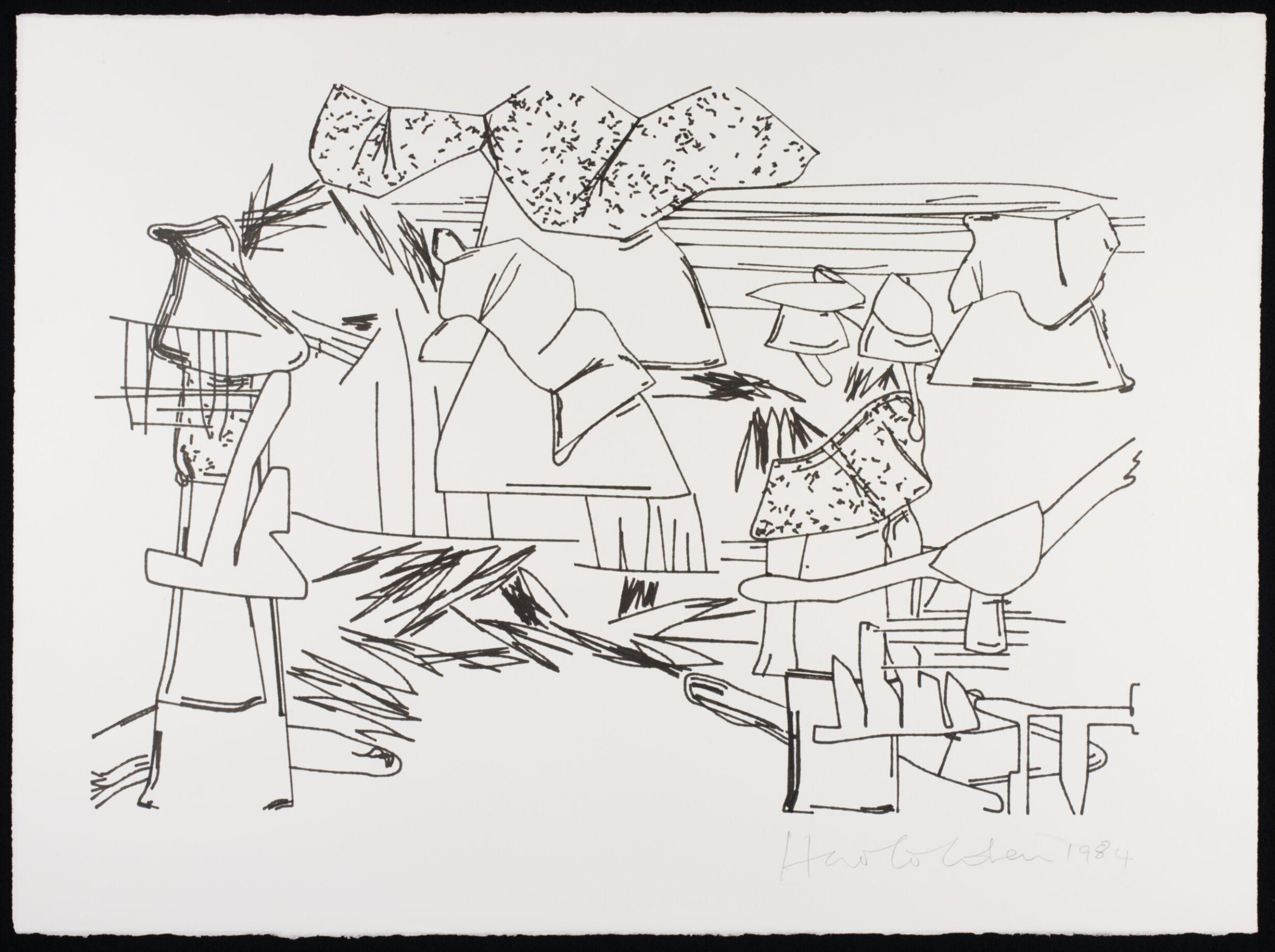 Drawing, Harold Cohen, 1984