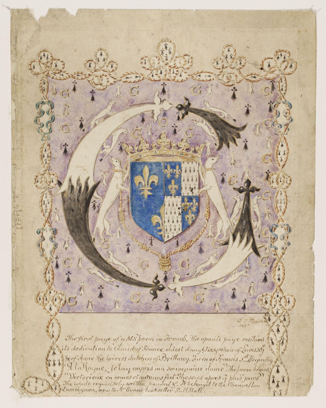 Watercolour, David Thomas Powell, 16th century