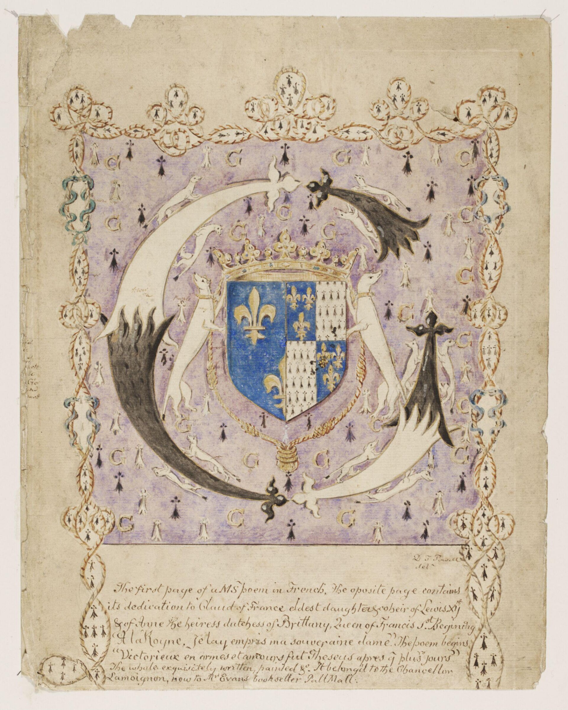 Watercolour, David Thomas Powell, 16th century