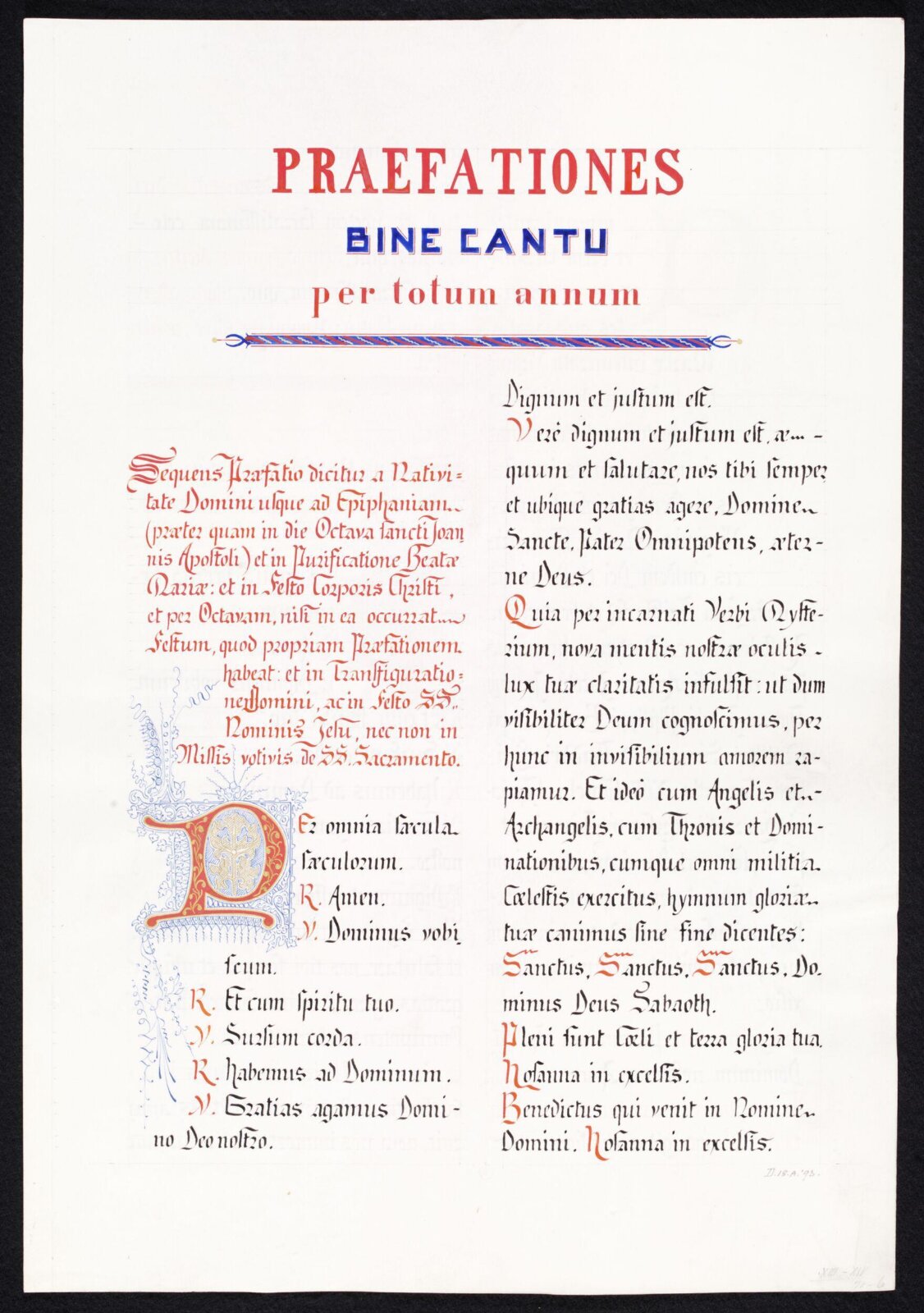 Illumination copied after medieval models, C. Barison, before 1893