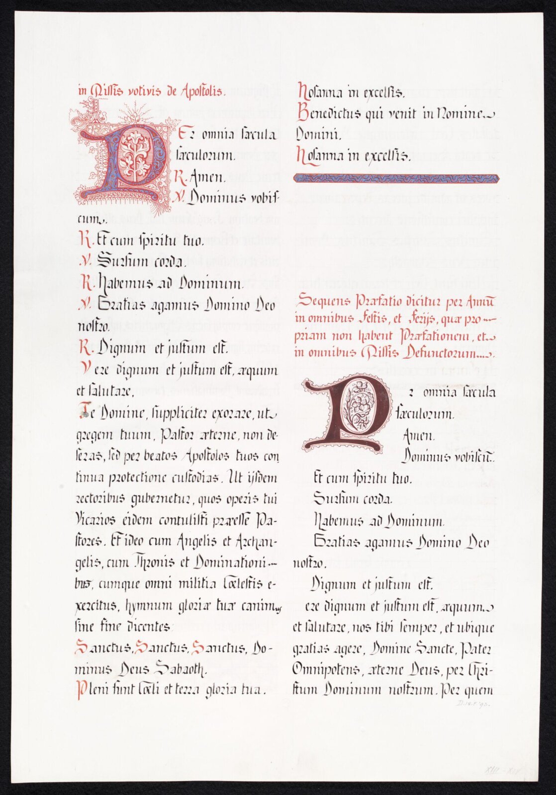 Illumination copied after medieval models, C. Barison, before 1893