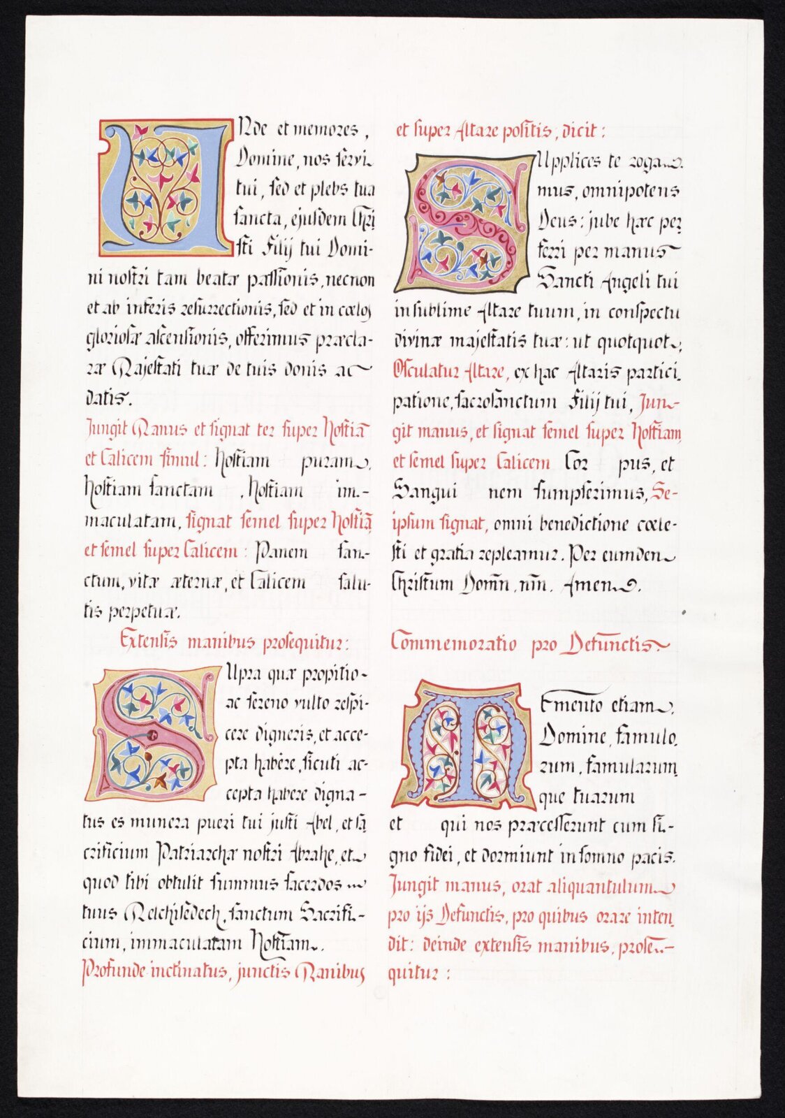 Illumination copied after medieval models, C. Barison, before 1893