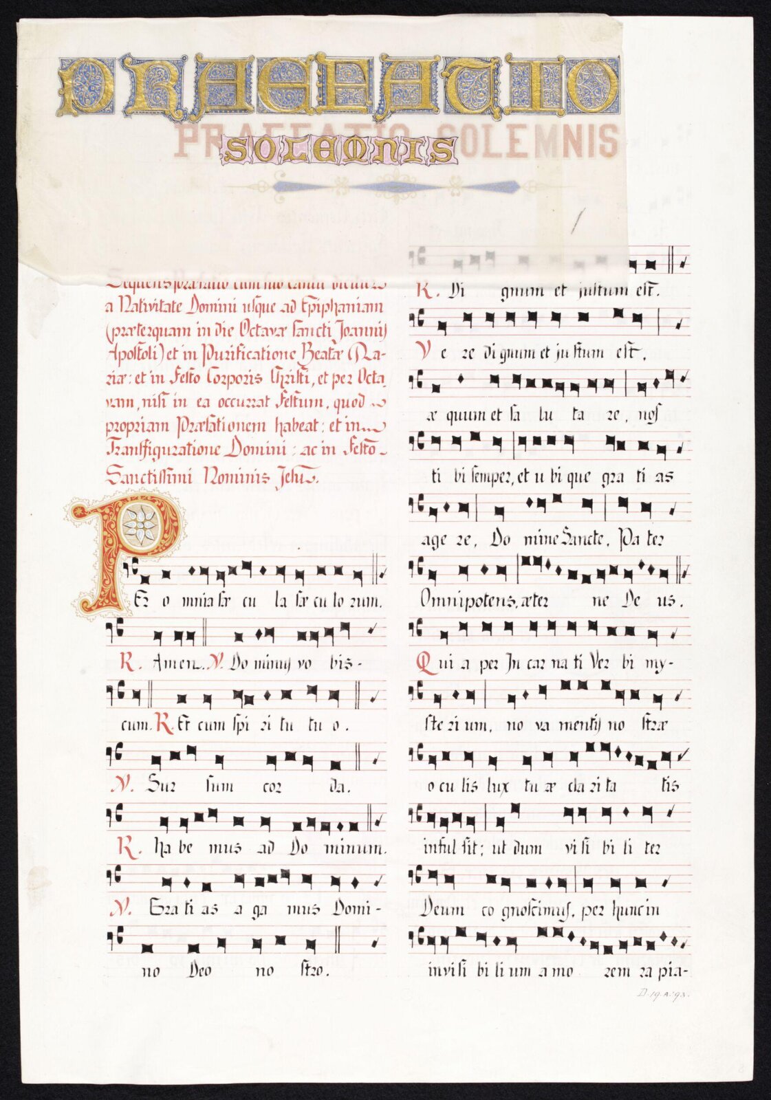 Illumination copied after medieval models, C. Barison, before 1893