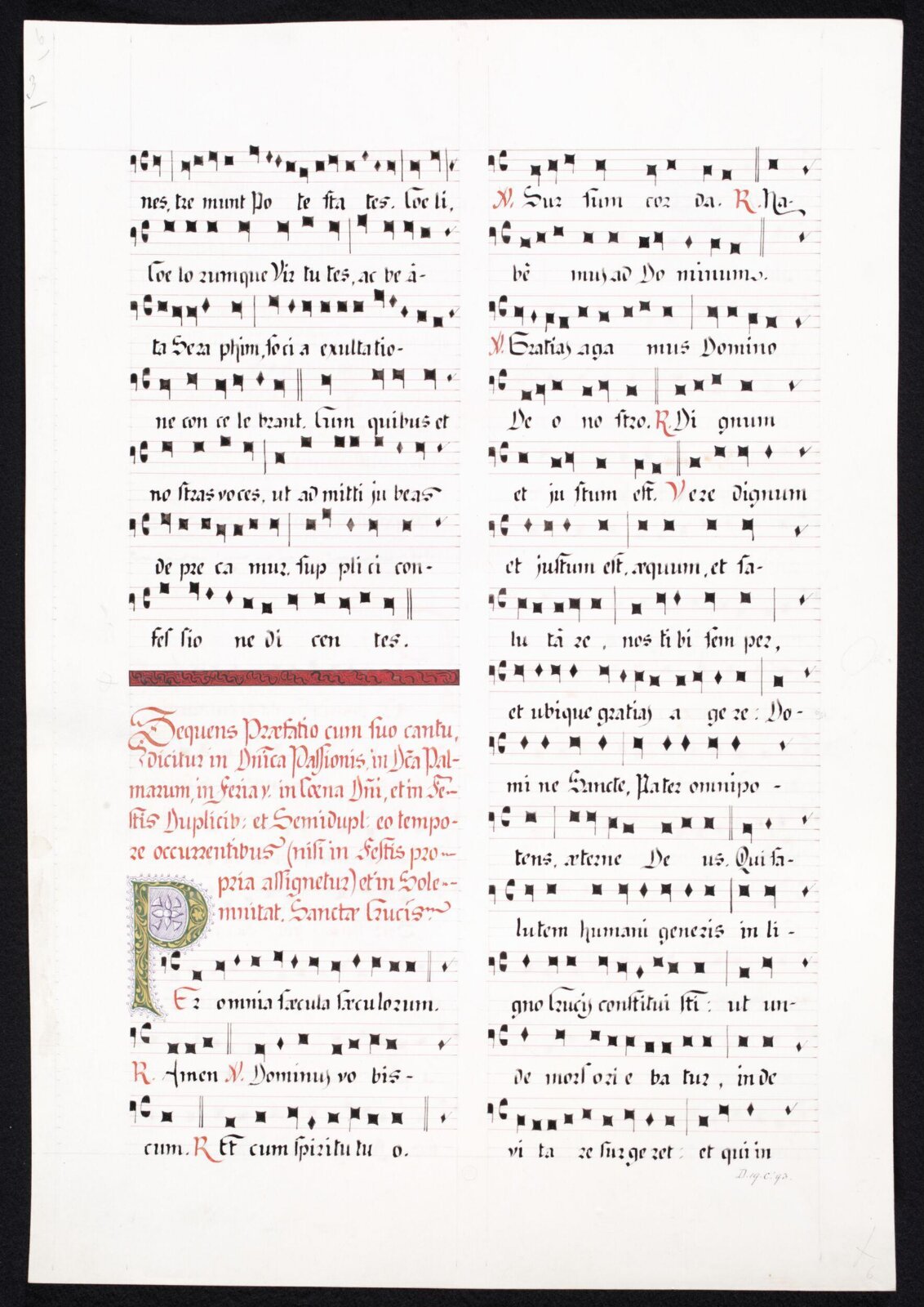 Illumination copied after medieval models, C. Barison, before 1893