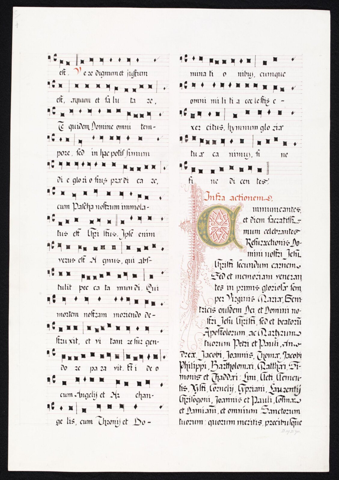 Illumination copied after medieval models, C. Barison, before 1893