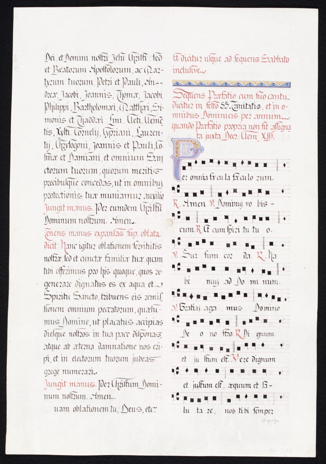 Illumination copied after medieval models, C. Barison, before 1893