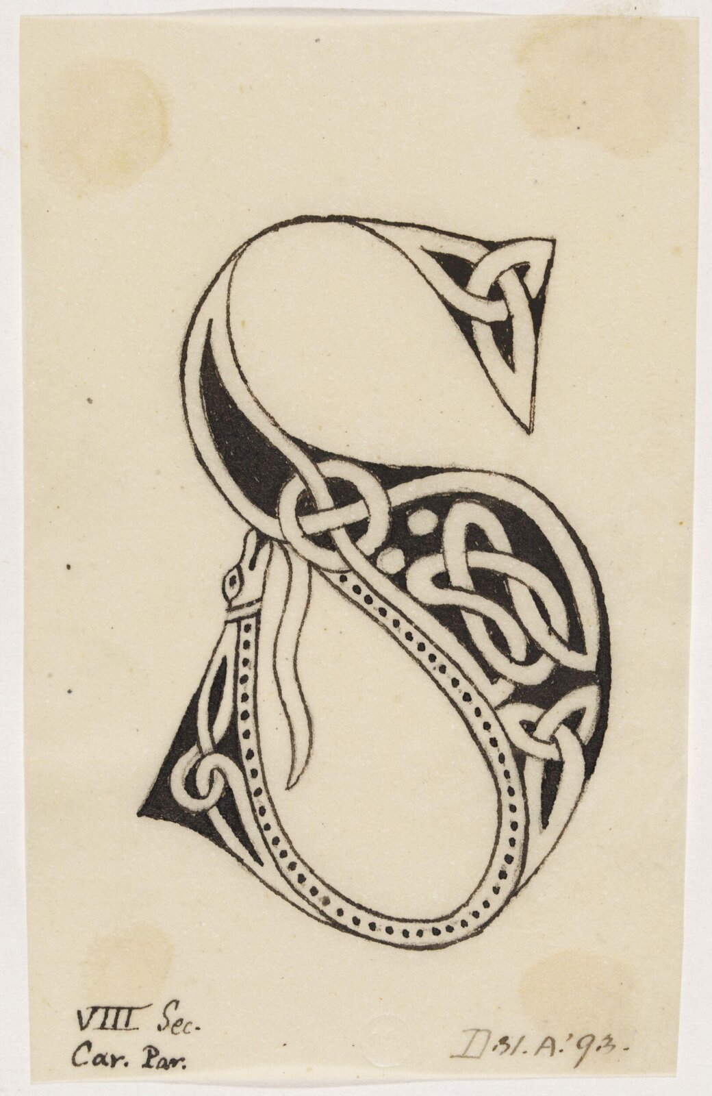 Illumination copied after medieval models, C. Barison, before 1893