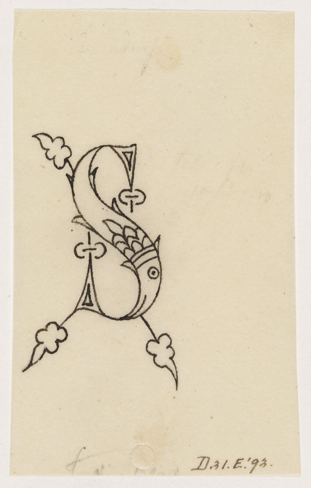 Illumination copied after medieval models, C. Barison, before 1893