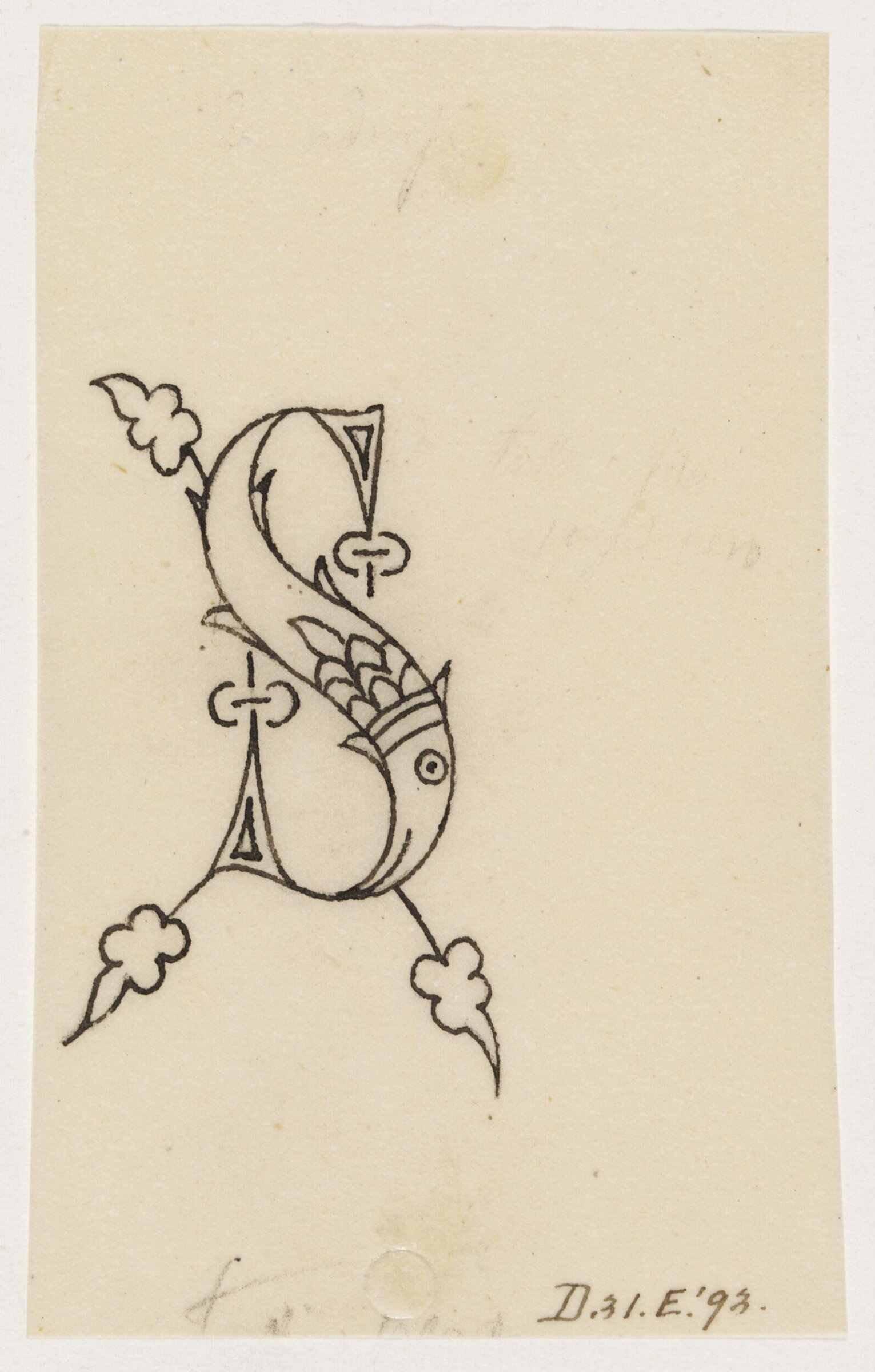 Illumination copied after medieval models, C. Barison, before 1893