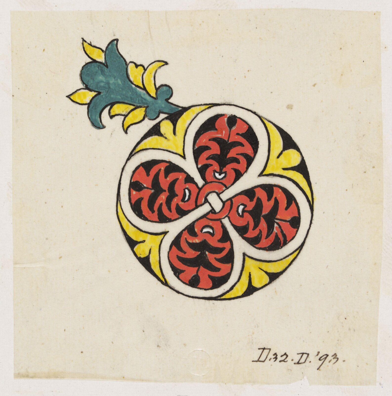 Illumination copied after medieval models, C. Barison, before 1893