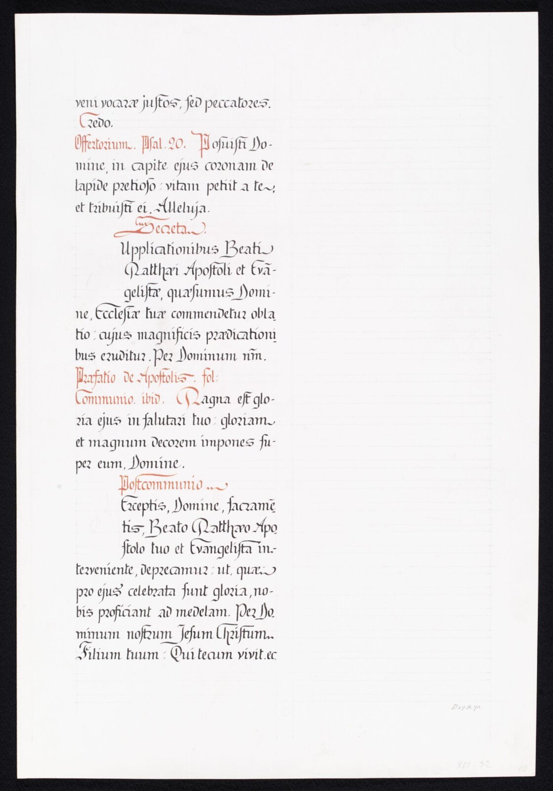 Illumination copied after medieval models, C. Barison, before 1893