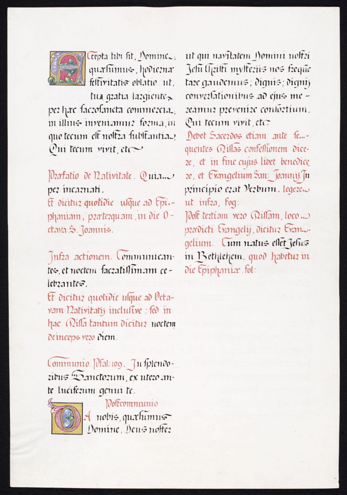 Illumination copied after medieval models, C. Barison, before 1893