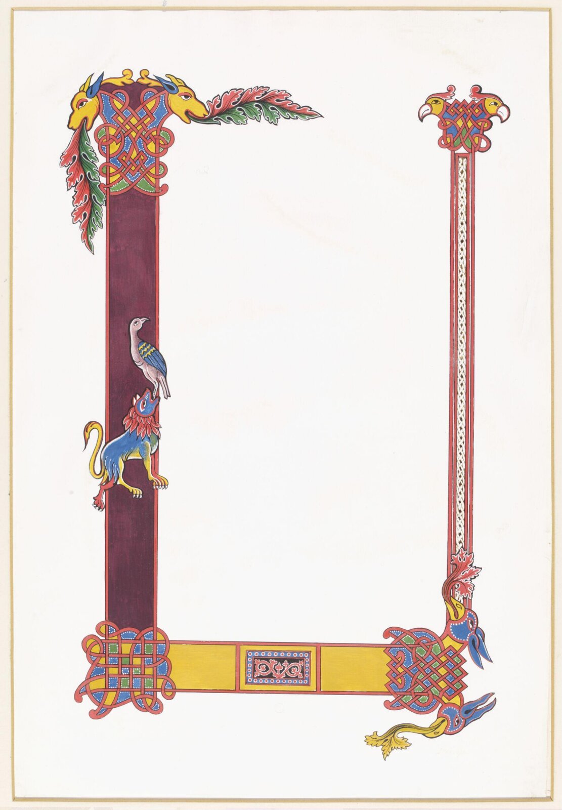 Illumination copied after medieval models, C. Barison, before 1893