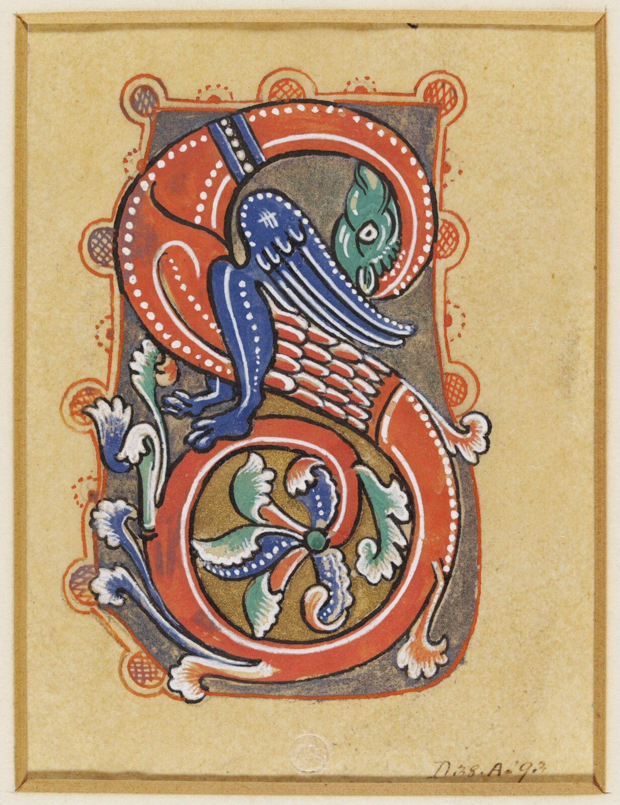 Illumination copied after medieval models, C. Barison, before 1893