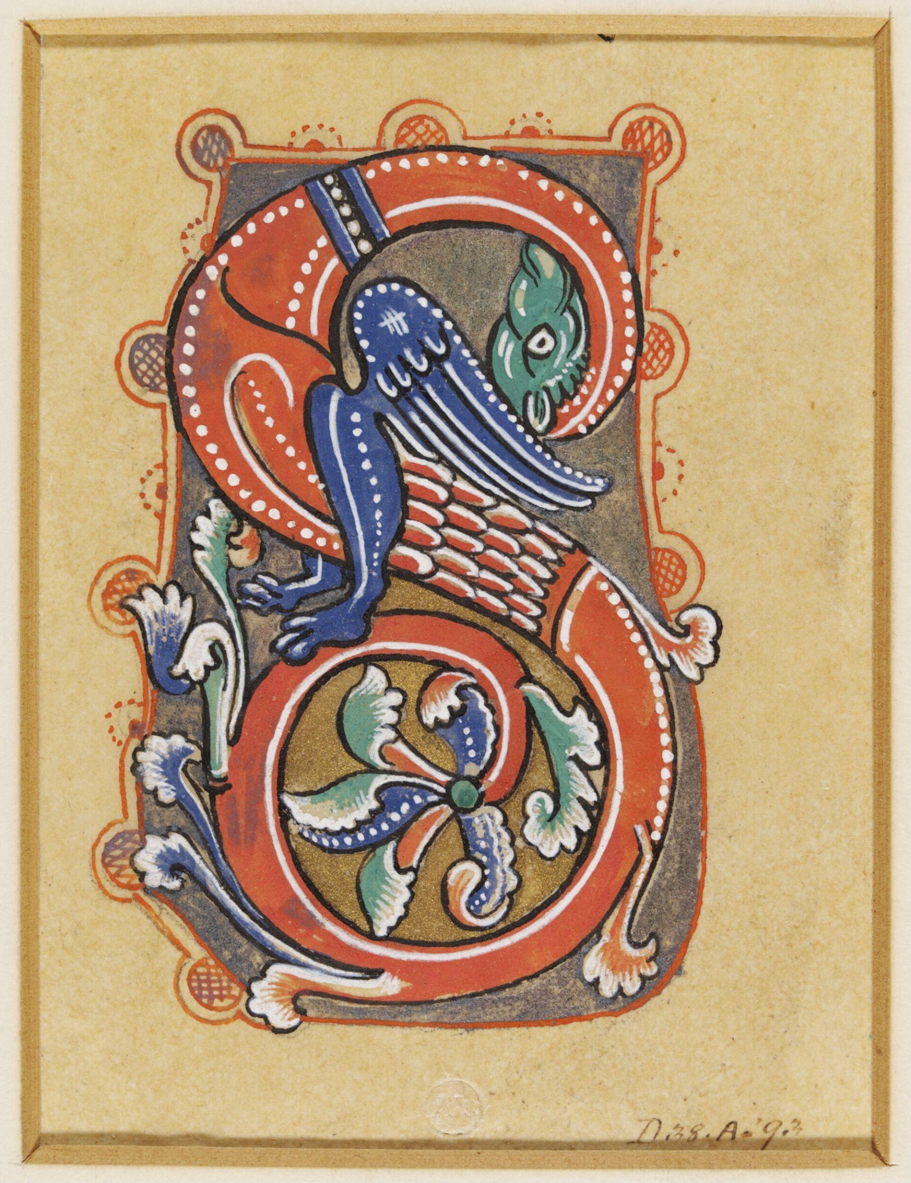Illumination copied after medieval models, C. Barison, before 1893