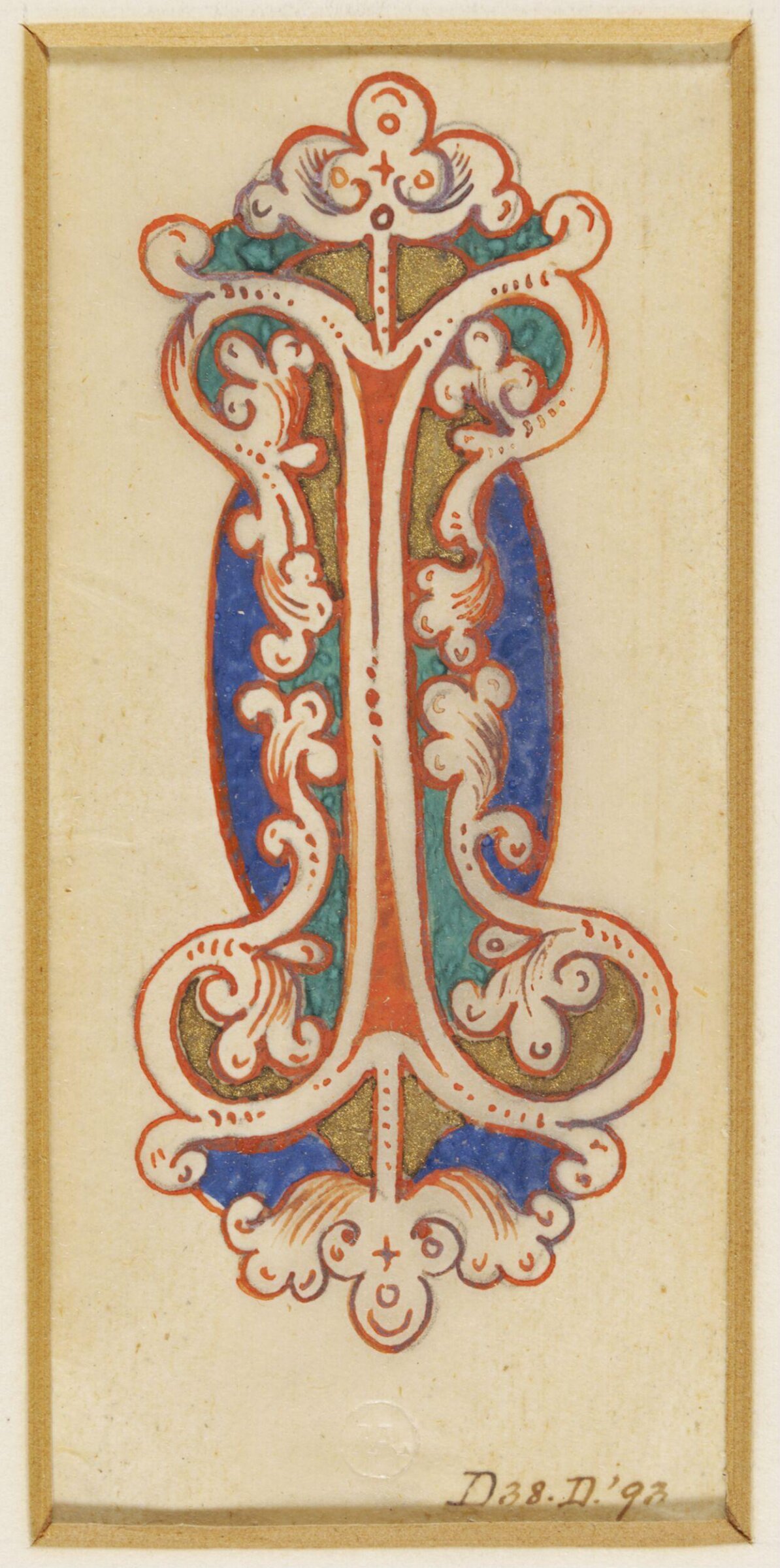 Illumination copied after medieval models, C. Barison, before 1893