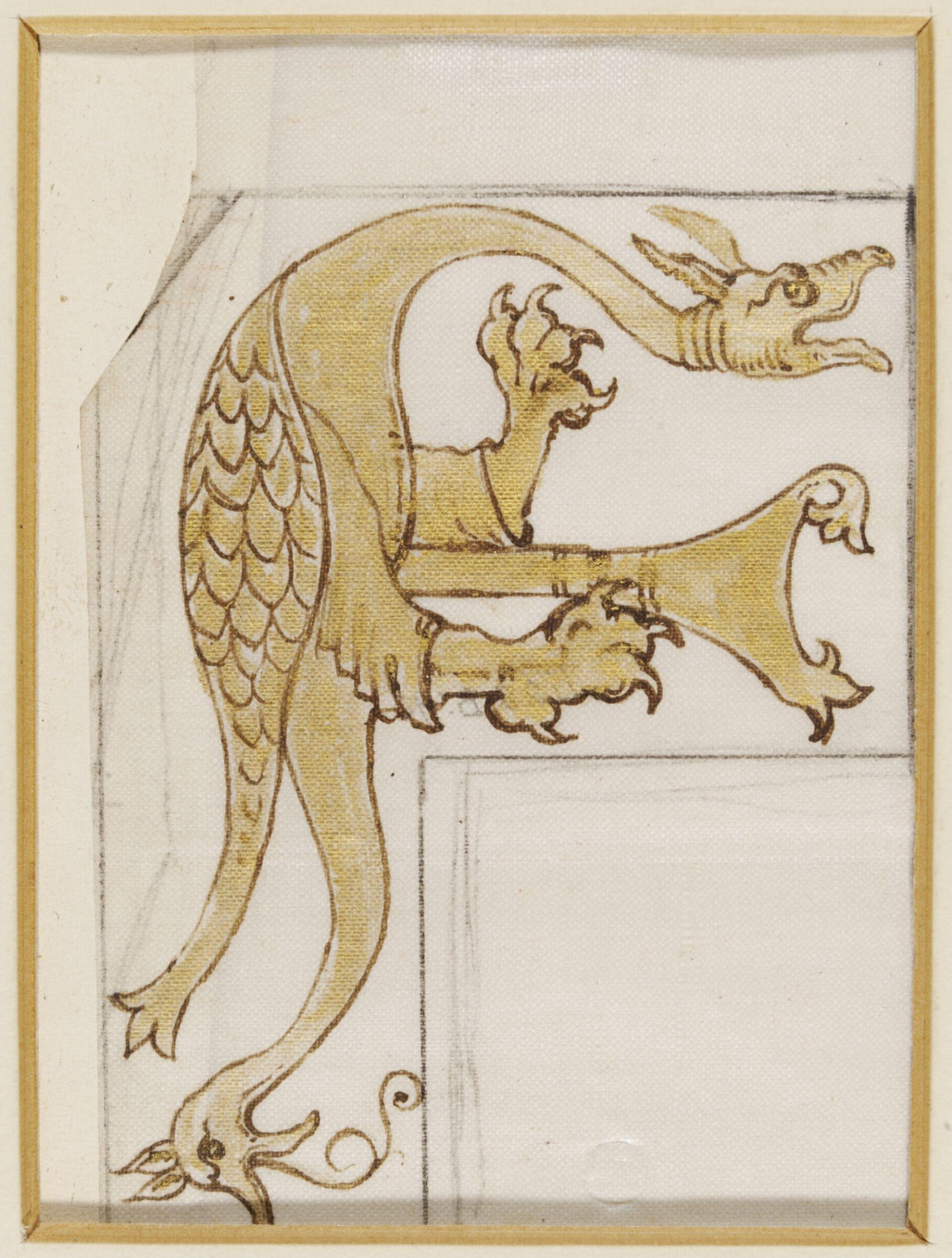 Illumination copied after medieval models, C. Barison, before 1893