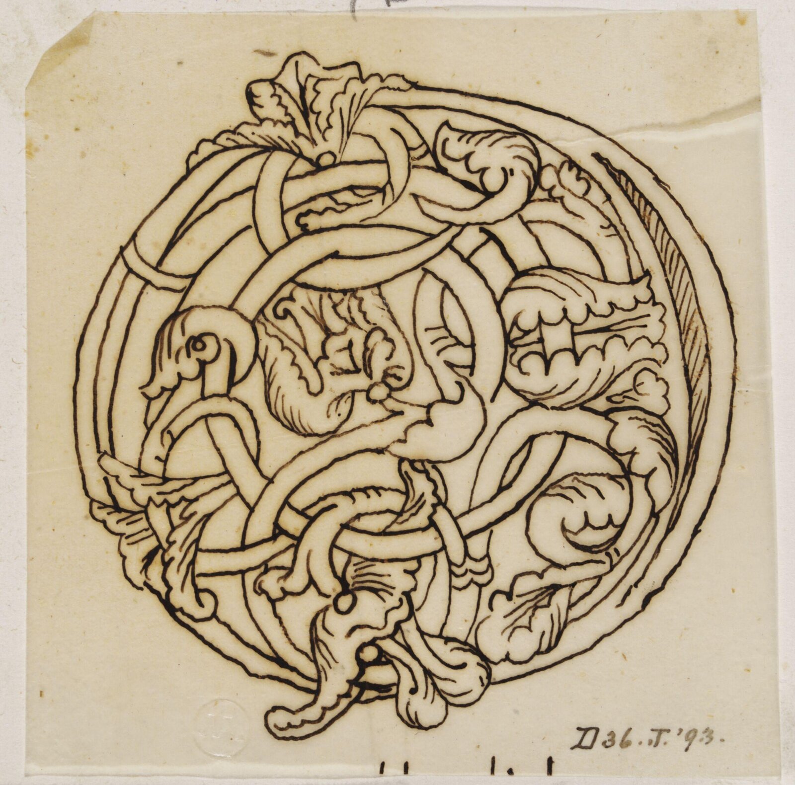 Illumination copied after medieval models, C. Barison, before 1893