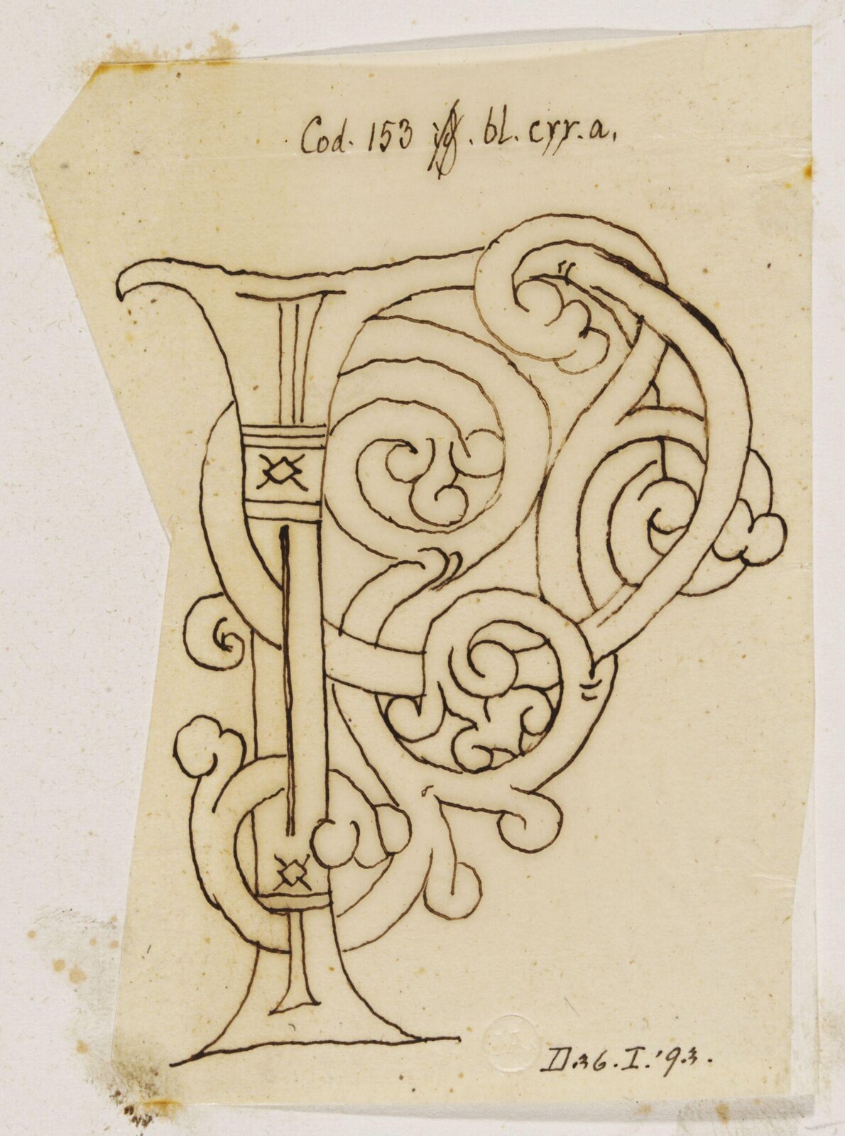 Illumination copied after medieval models, C. Barison, before 1893