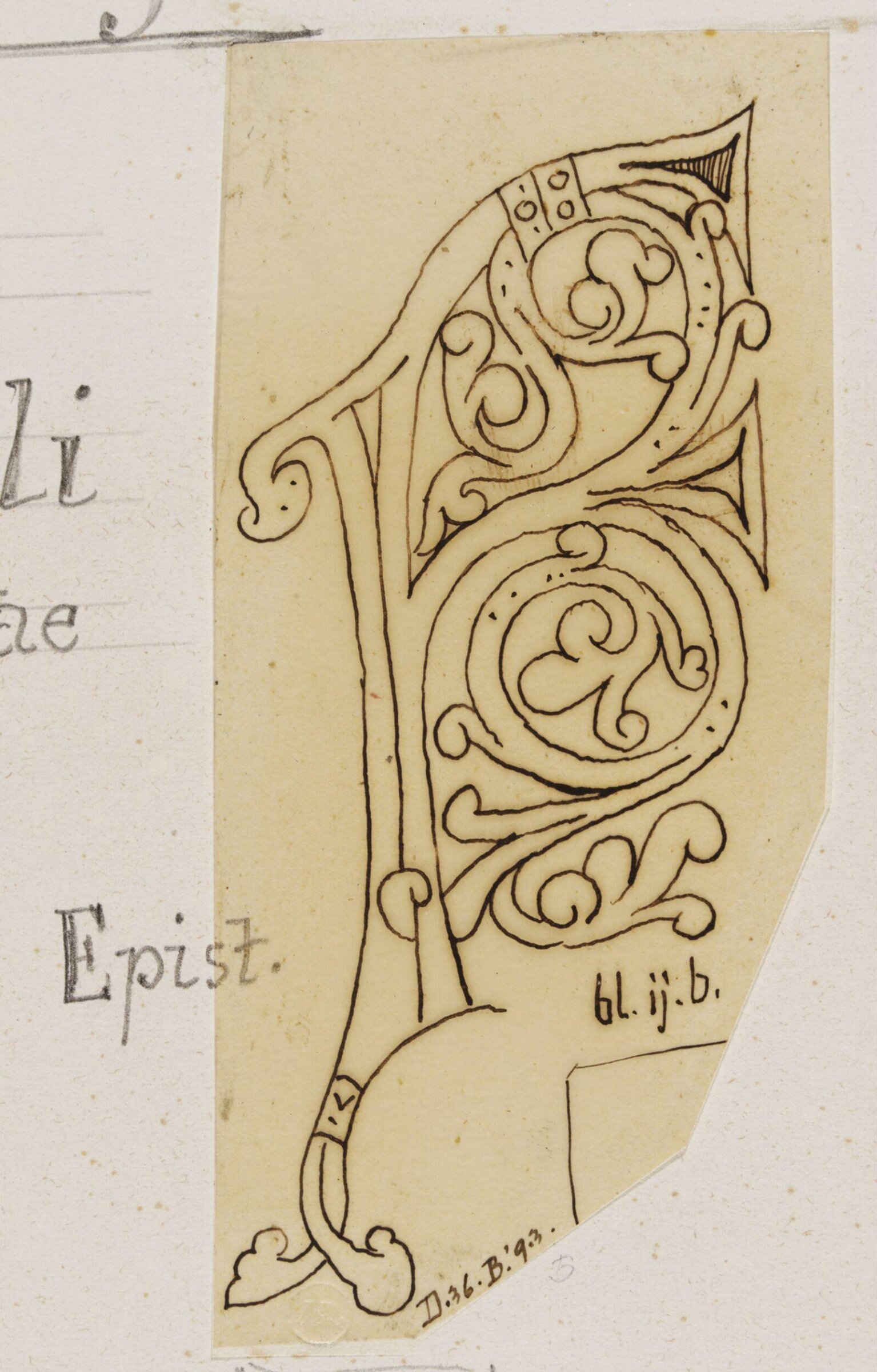 Illumination copied after medieval models, C. Barison, before 1893