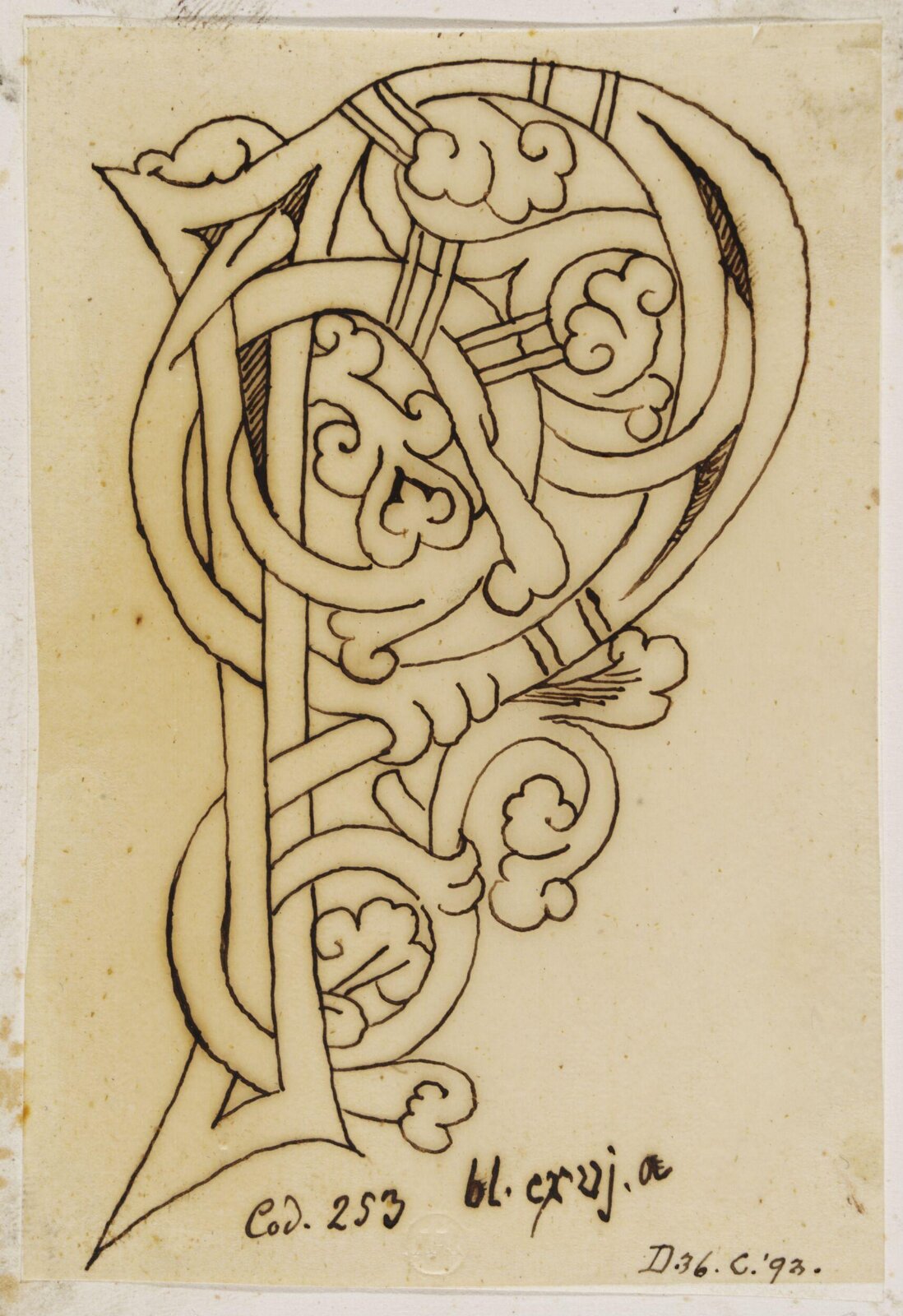 Illumination copied after medieval models, C. Barison, before 1893
