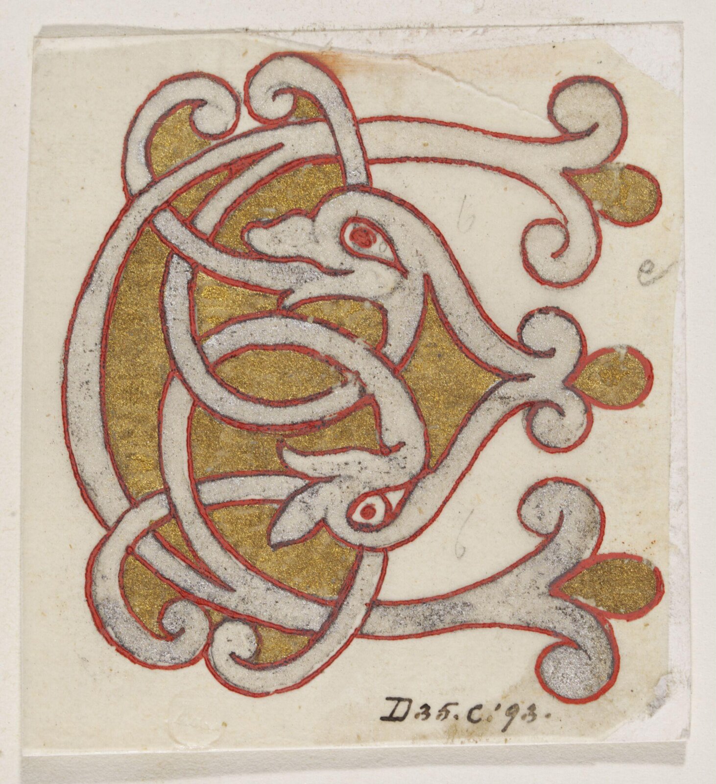 Illumination copied after medieval models, C. Barison, before 1893