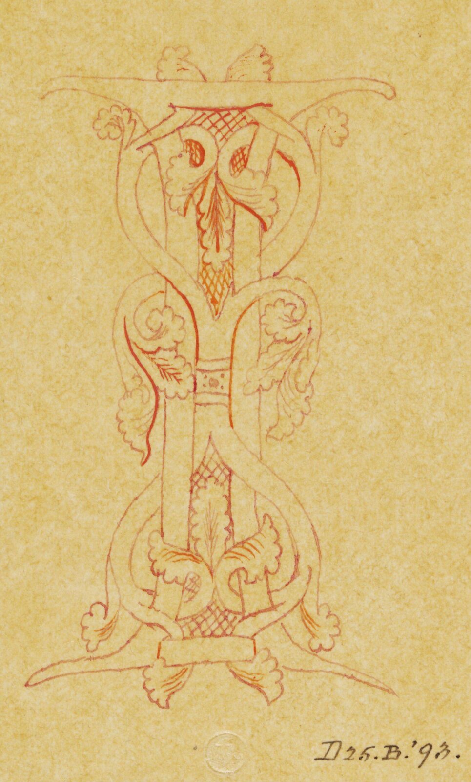Illumination copied after medieval models, C. Barison, before 1893