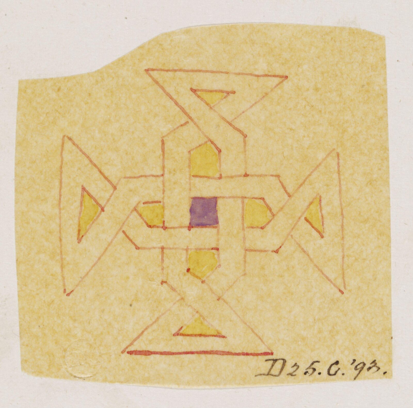 Illumination copied after medieval models, C. Barison, before 1893