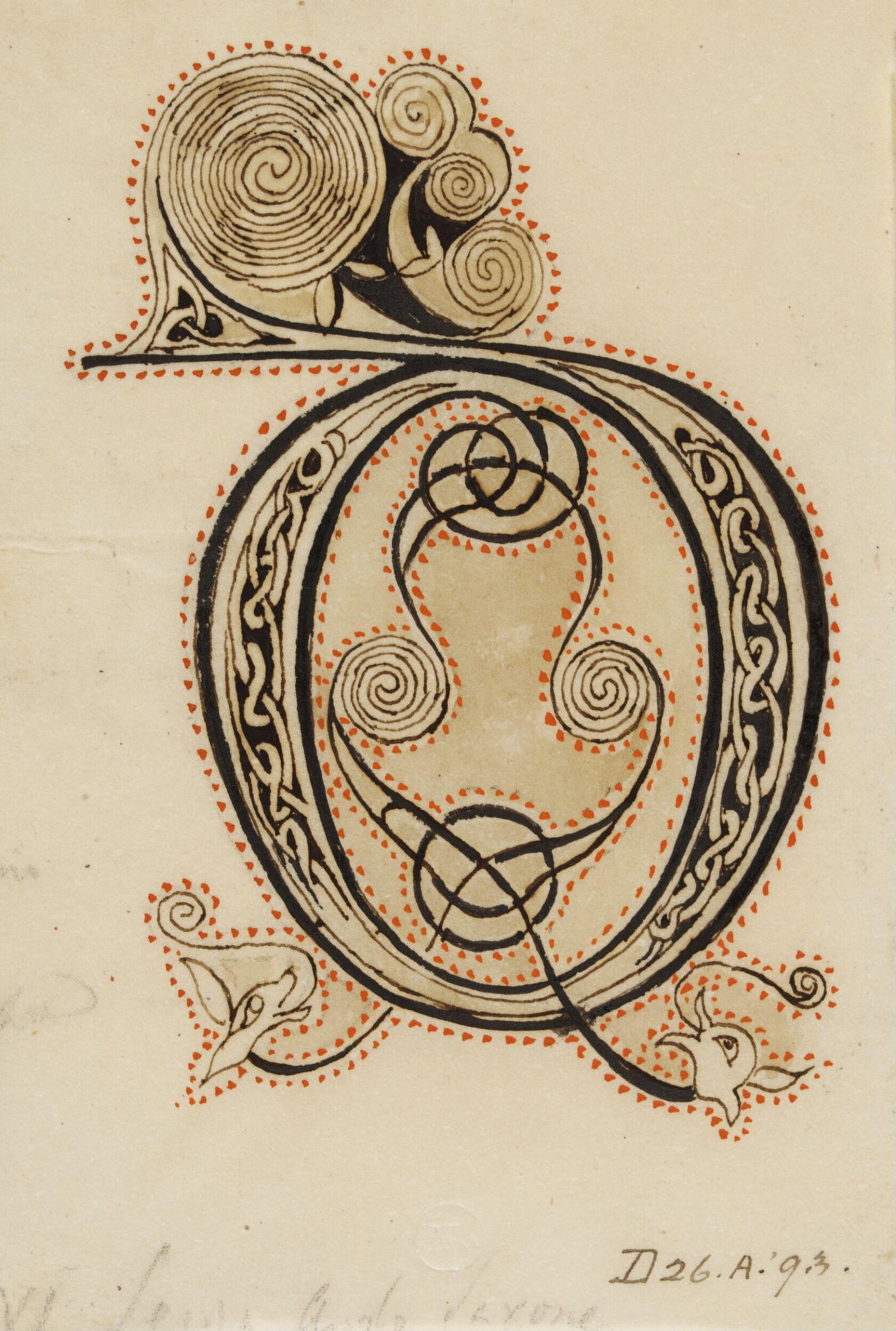 Illumination copied after medieval models, C. Barison, before 1893