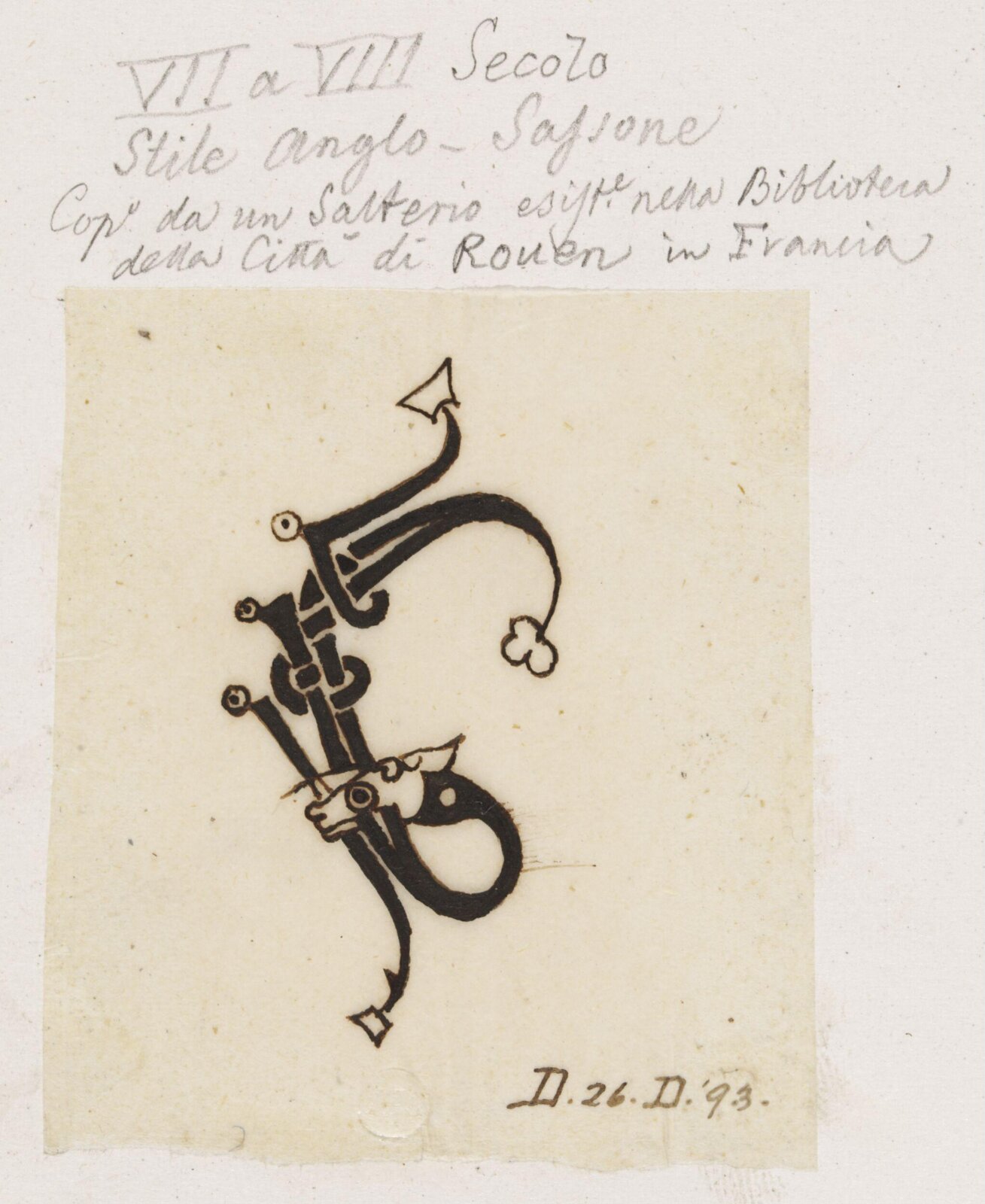 Illumination copied after medieval models, C. Barison, before 1893