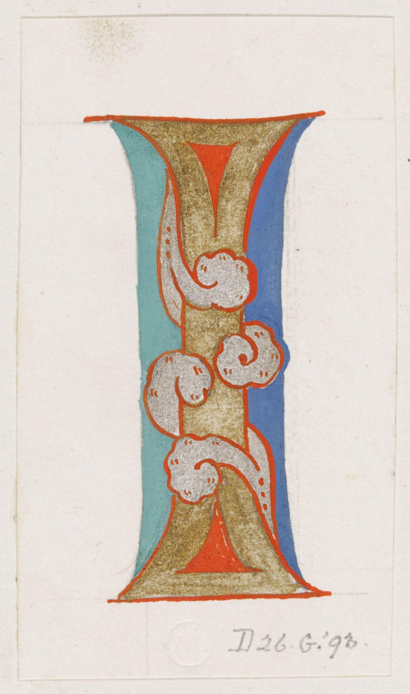Illumination copied after medieval models, C. Barison, before 1893